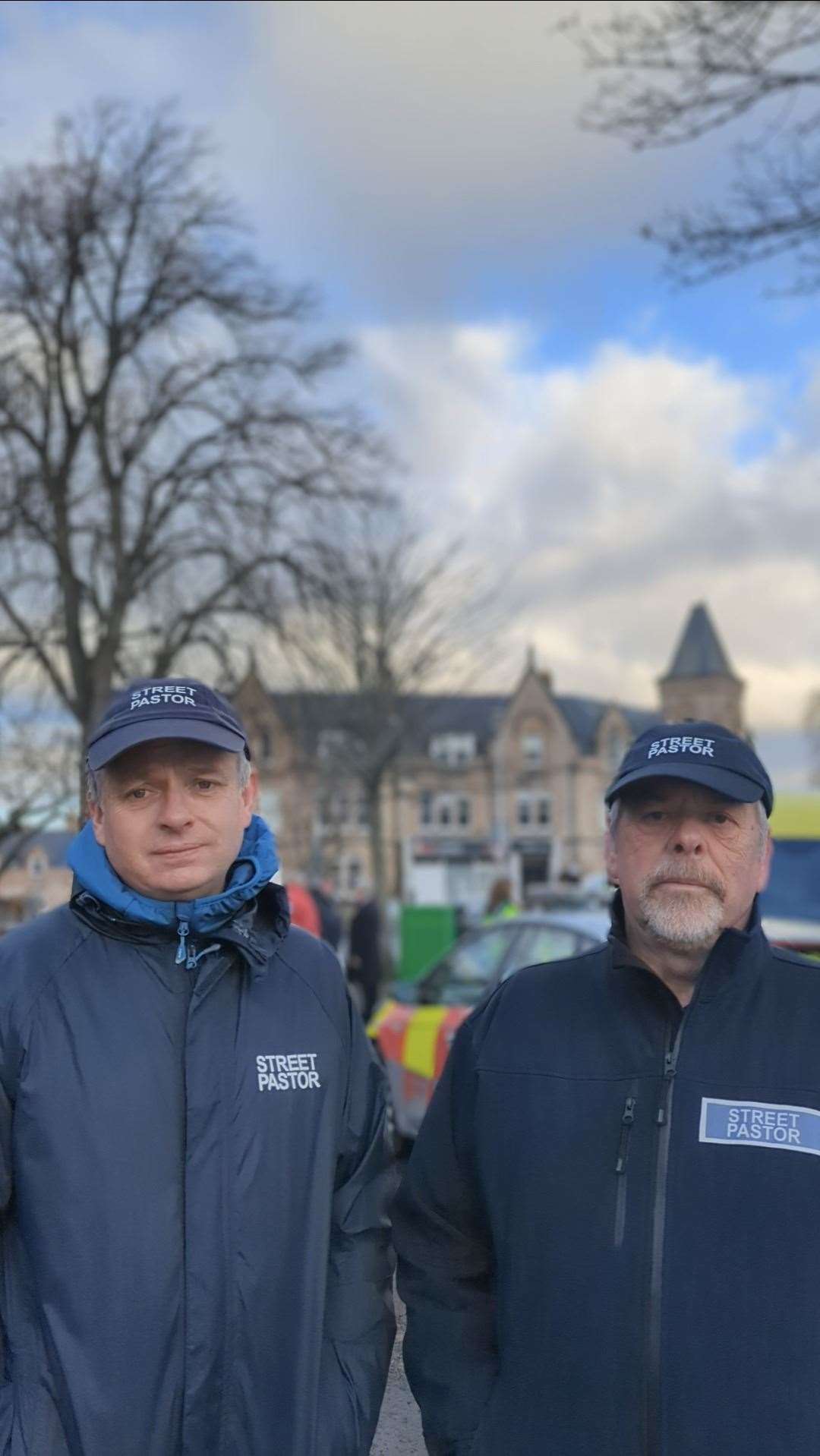 Mark Hadfield and Ross Tiffin from Inverness street pastors.