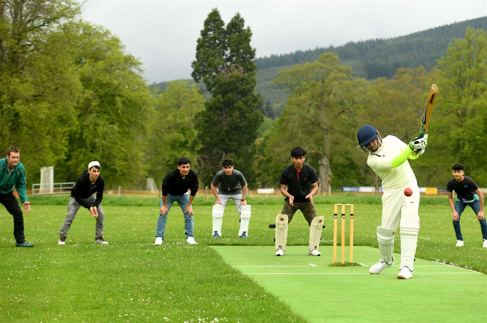 Cricket has been both an outlet, and a way of integrating the youngsters into their local community. Picture: James Mackenzie