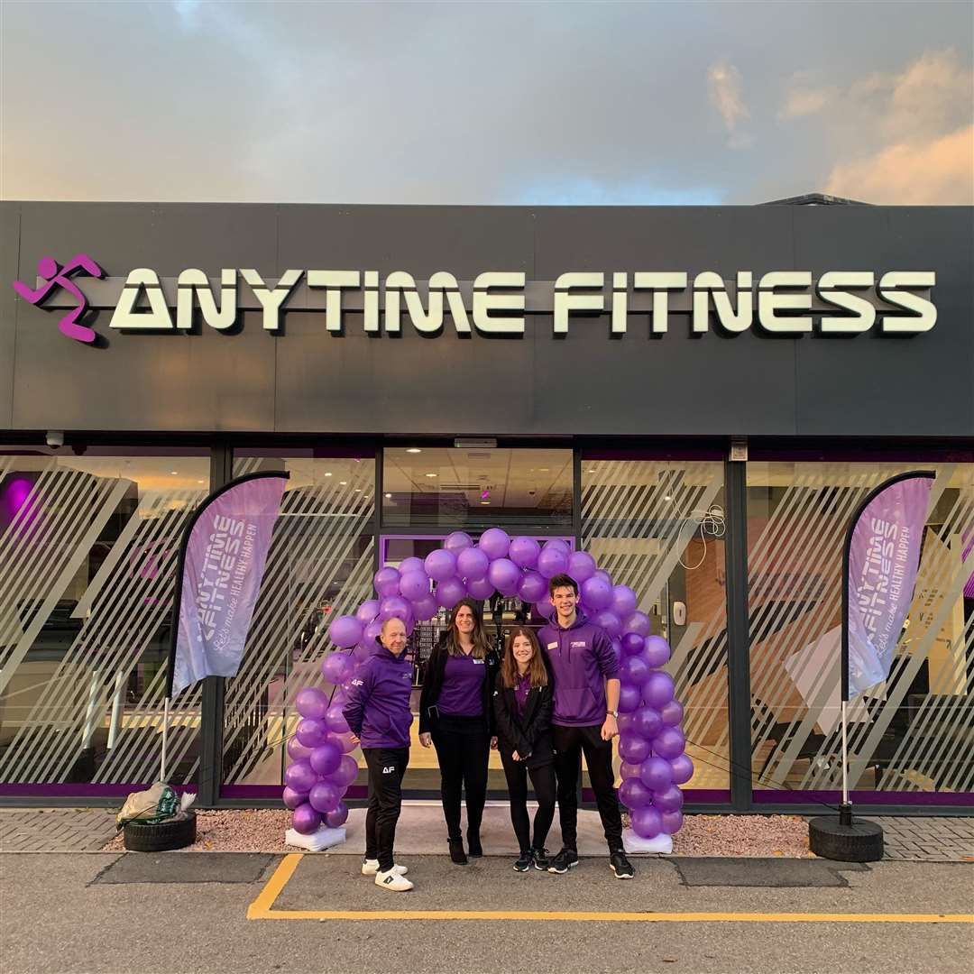 The Anytime Fitness Inverness crew on opening day.