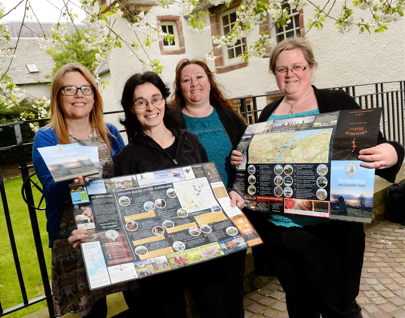 Inverness Outlanders launched their map last year. From left: Sinead Robertson, Lisa Davies, Julie Mutch and Carol Ann McRitchie. Picture: Gary Anthony. Image No.041052.
