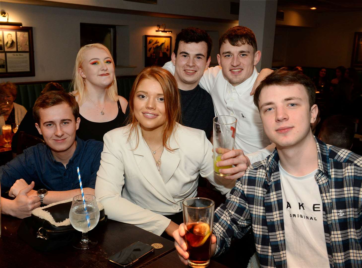 Jade Moore(centre) enjoys her 22nd birthday.Picture Gary Anthony.