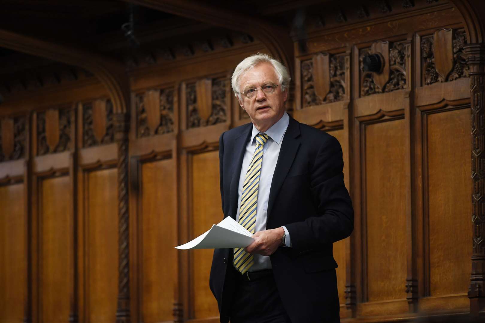 Former Tory Cabinet minister David Davis said he does not agree with suspending in-person meetings between MPs and constituents (UK Parliament/Jessica Taylor/PA)