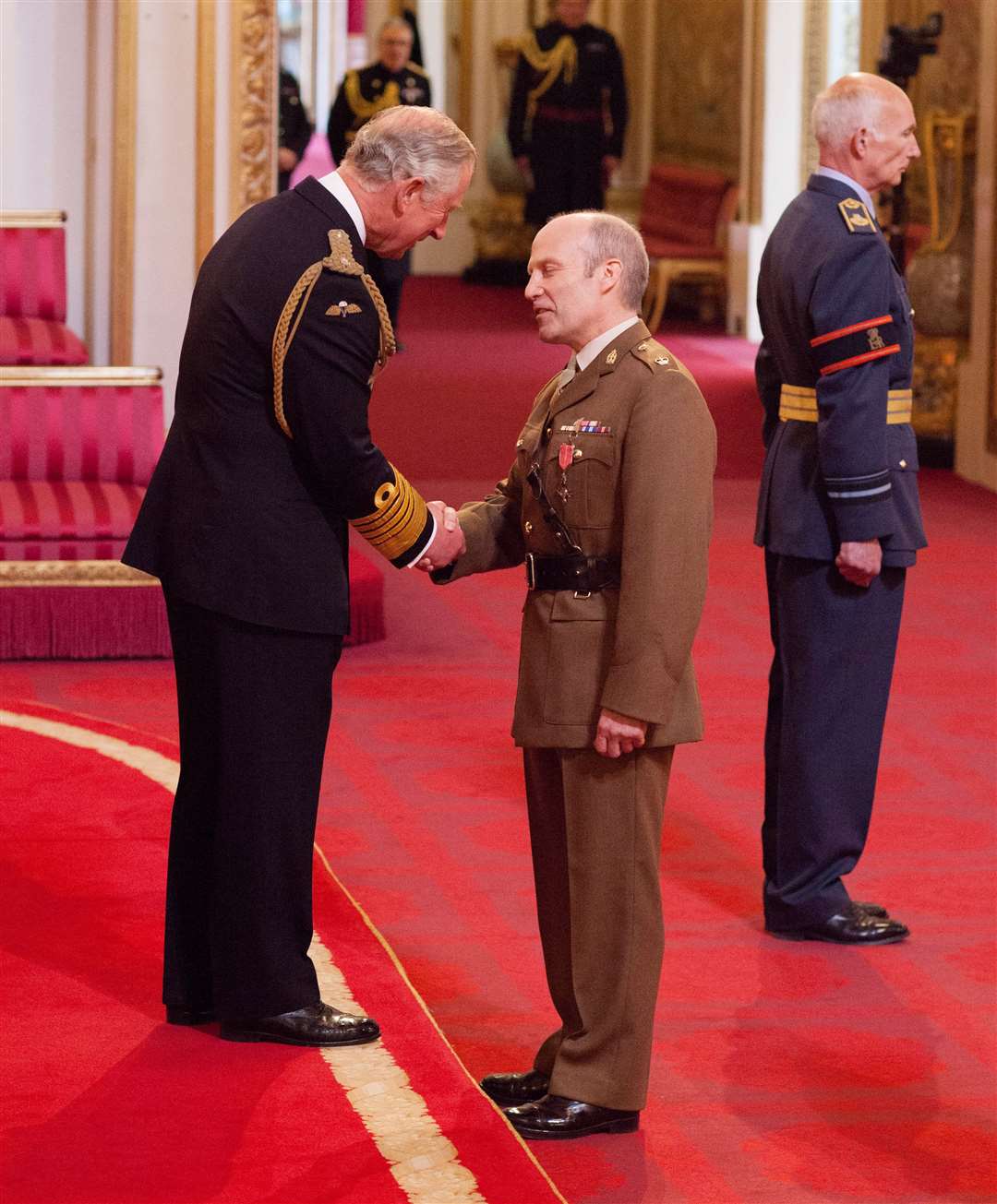 Former medical officer Duane Fletcher, who served in the first Gulf War, received an MBE from the Prince of Wales in 2015 (Yui Mok/PA)