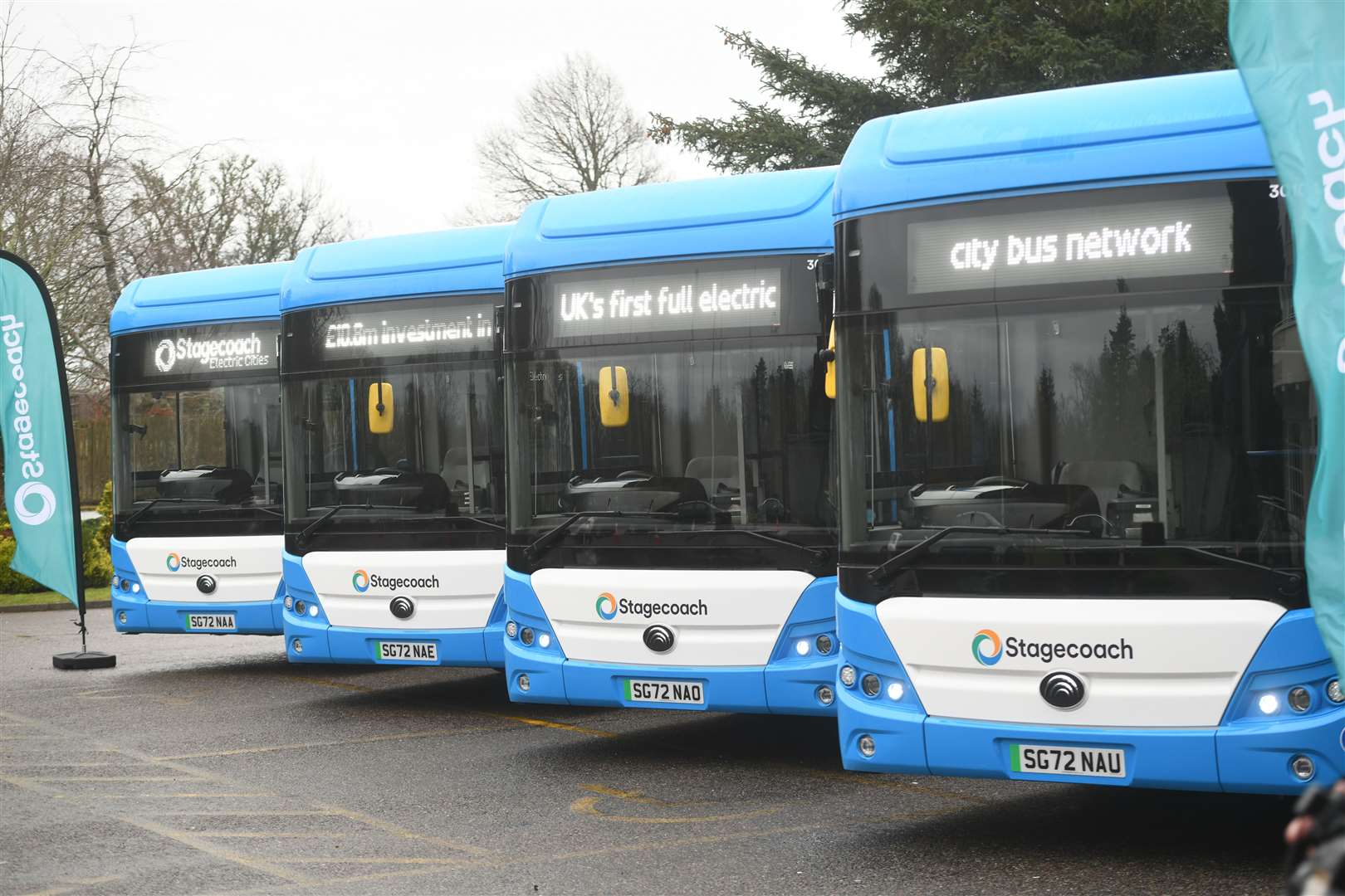 New electric buses. Picture: James Mackenzie.