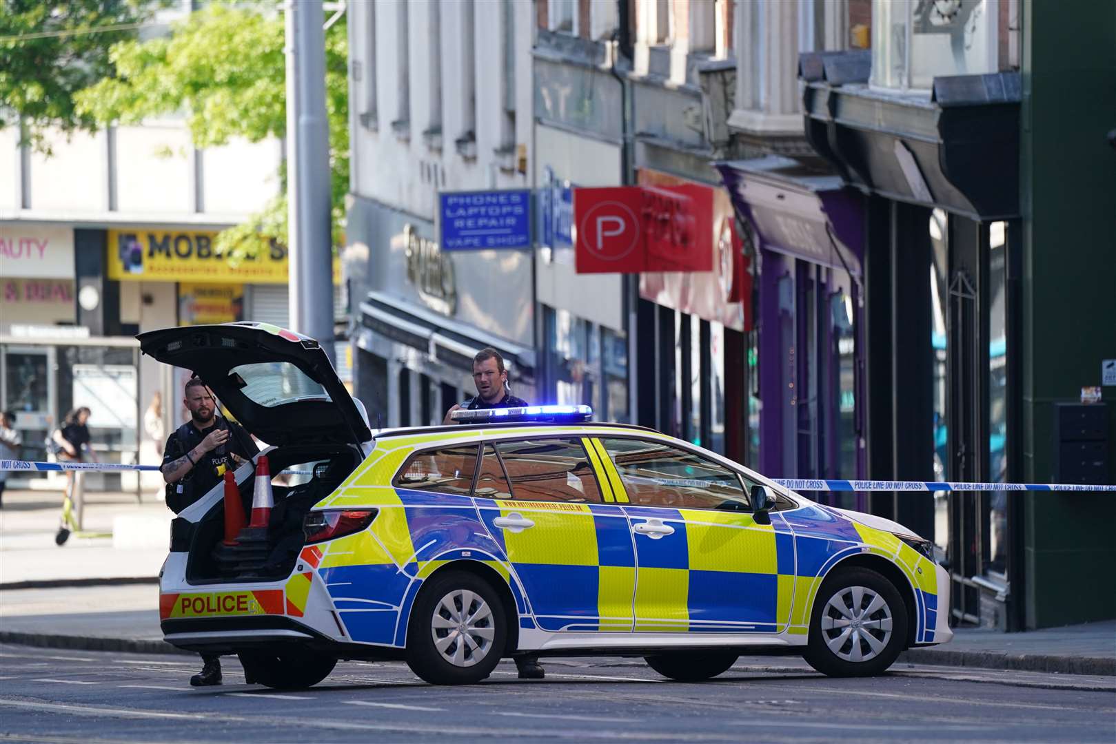 Police have put in place multiple road closures in Nottingham as officers deal with an ongoing serious incident (Jacob King/PA)