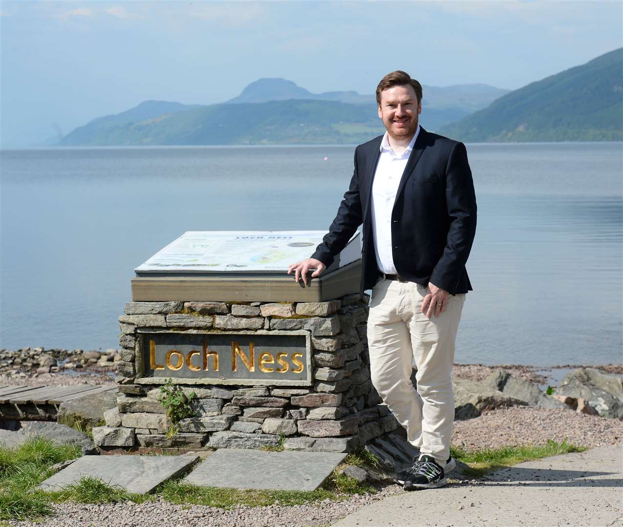 CEO of Visit Inverness Loch Ness (VILN) Michael Golding at Dores beach. Picture: Gary Anthony