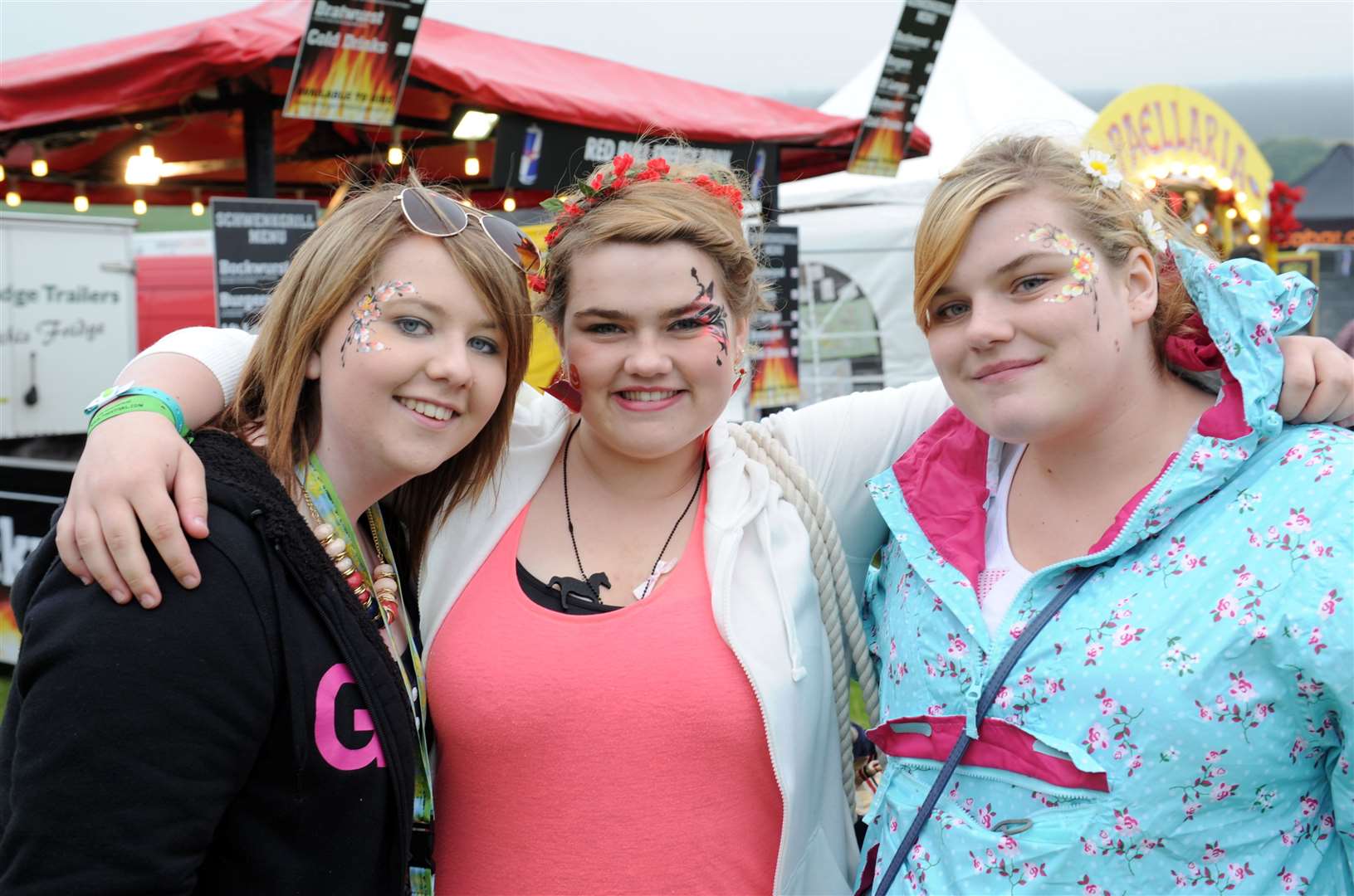 Hayley MacDonald, Kristin Currie-Jones and Jessie Jones from Carrbridge. Picture: Alison White.