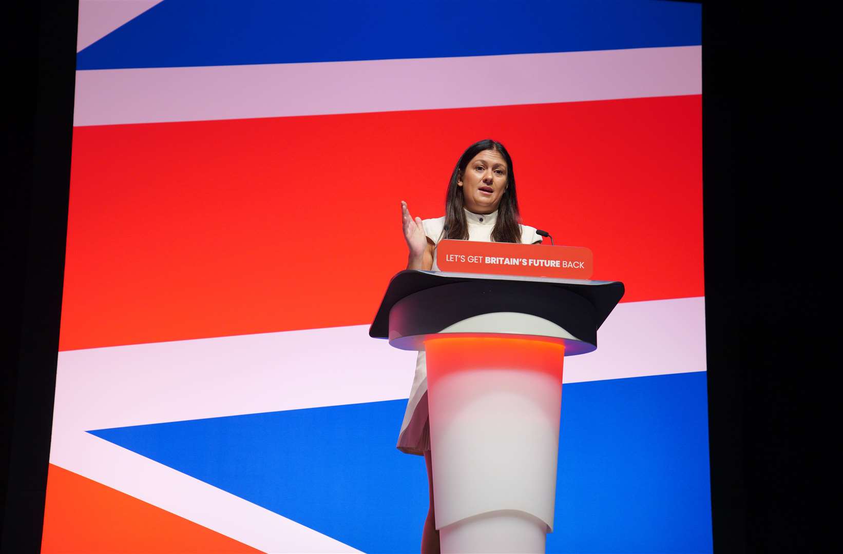 Lisa Nandy declined to say whether she believes Israel has breached international law (Peter Byrne/PA)