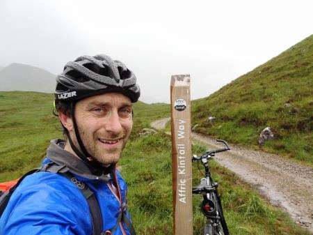 John in the rain on the Affric Kintail Way!