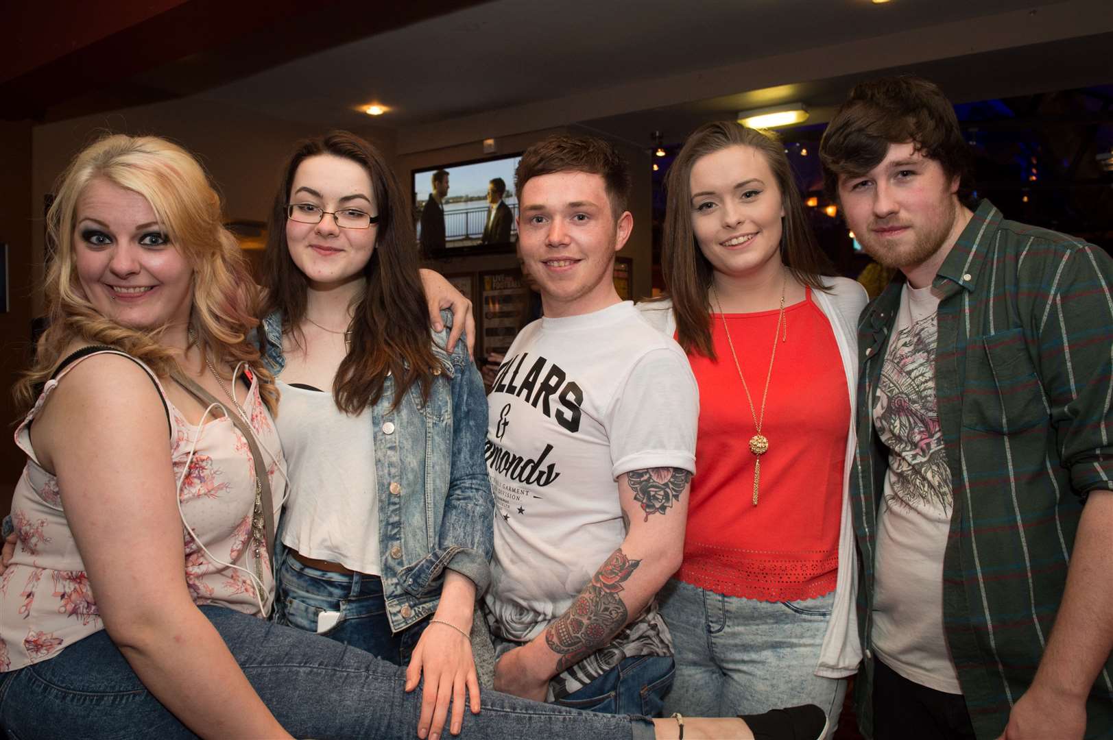 CitySeen 18APR2015..Staff from Ed's Diner on a night out...Picture: Callum Mackay. Image No. 028386.
