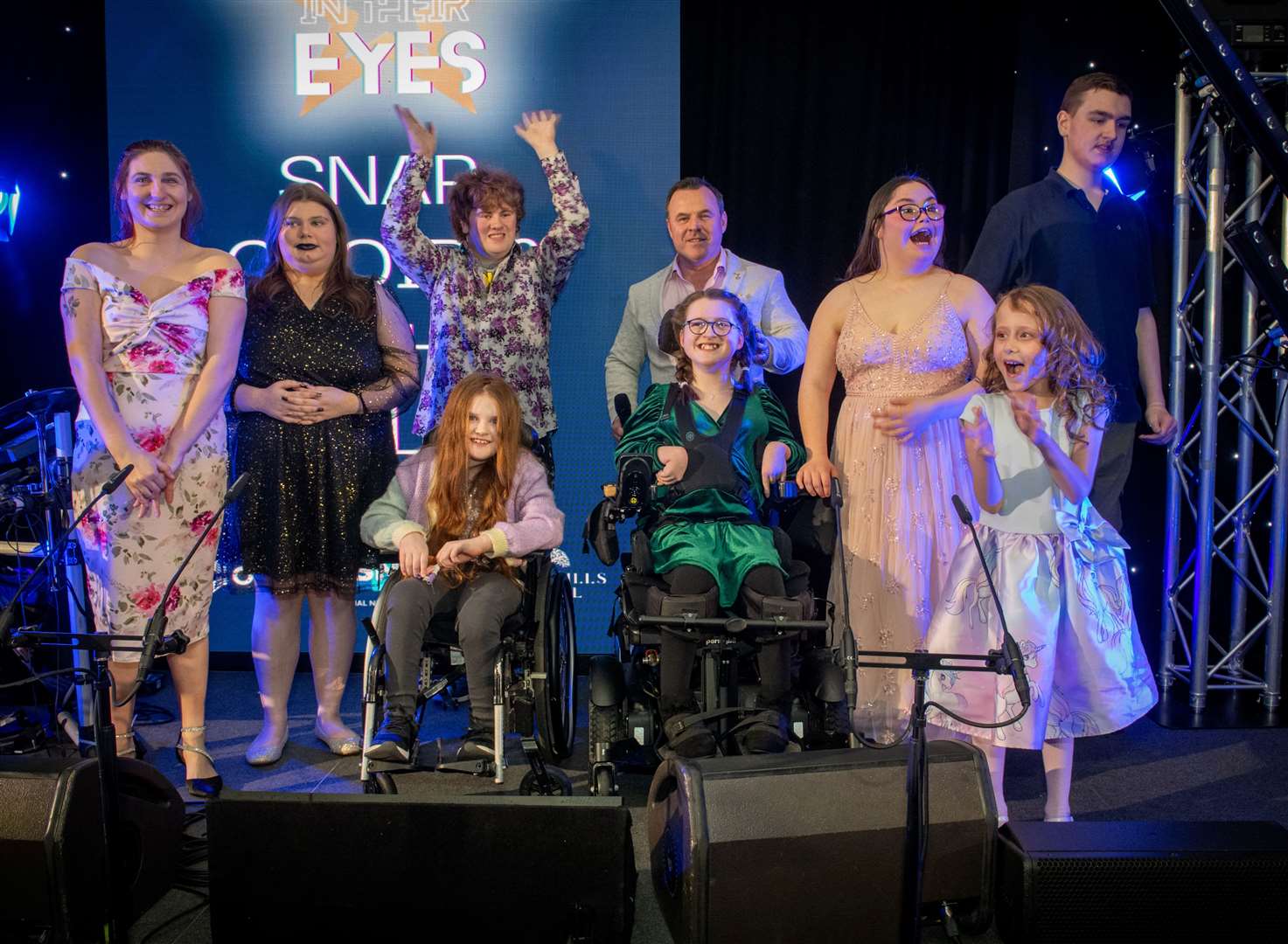 Children from the SNAP choir opened the show with a rendition of High Hopes by Frank Sinatra. Picture: Callum Mackay