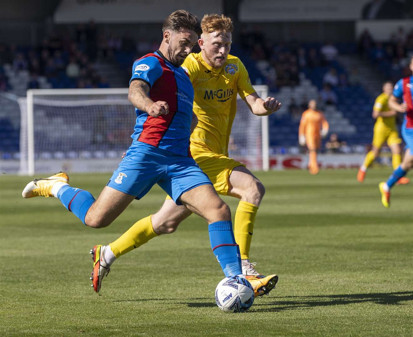 George Oakley had scored twice in the 90 minutes to give Inverness a comfortable lead. Picture: Ken Macpherson