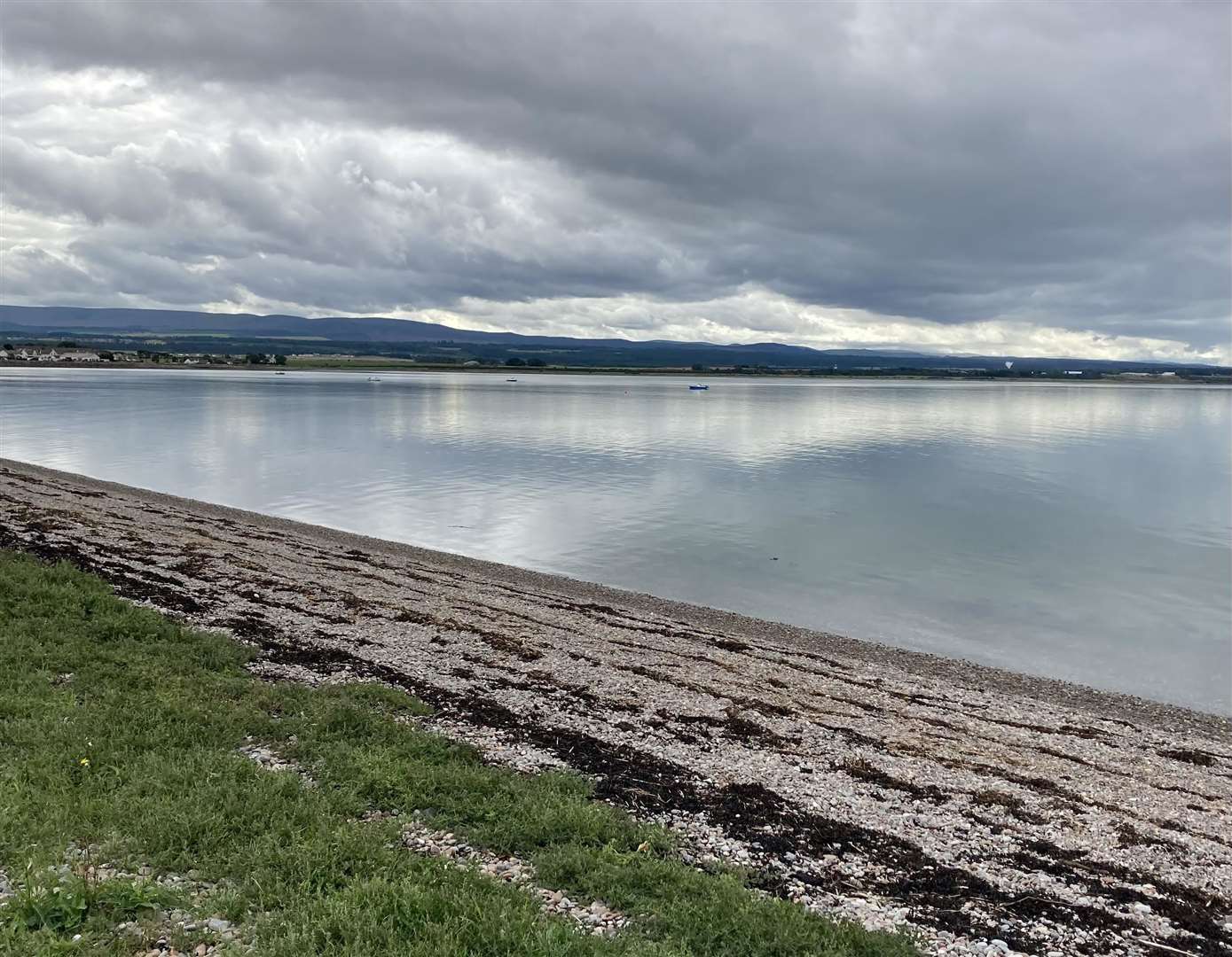 A reflective moment on the beach at Ardersier. Picture: Shona Sobande