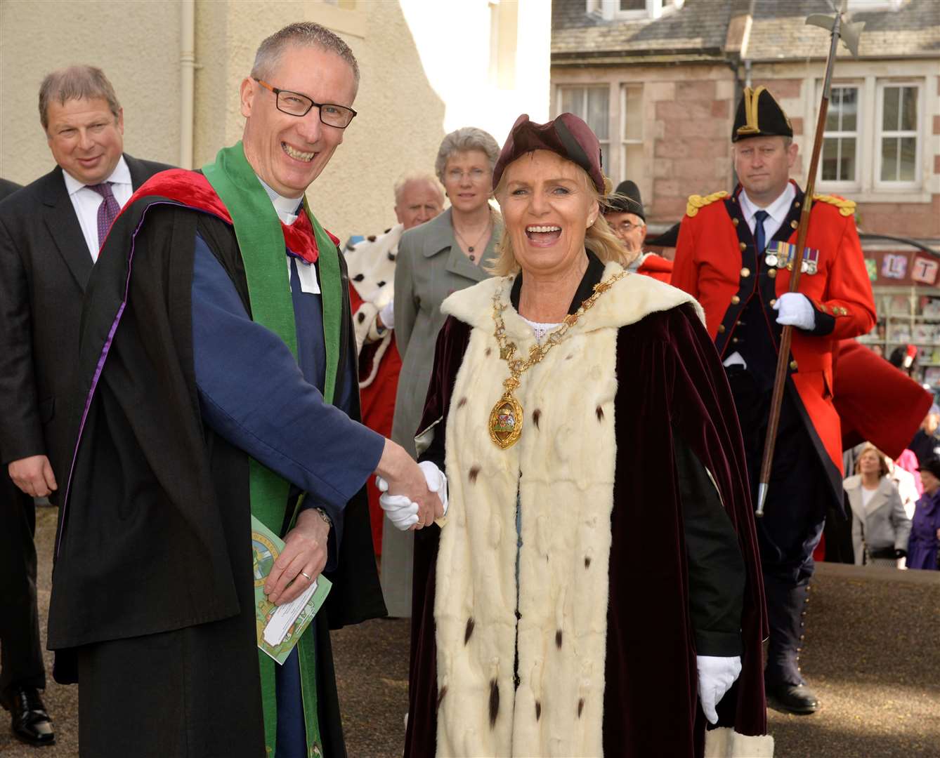 Former Provost Helen Carmichael in her robes - a new set have been ordered for her successor.
