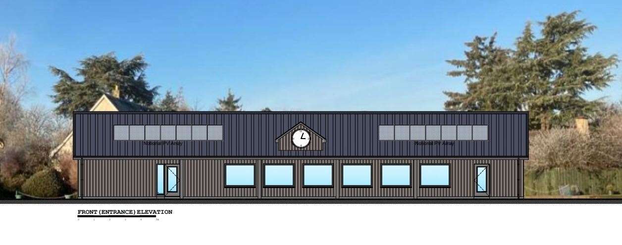 Artist's impression of the new pavilion. Picture: Scotframe.