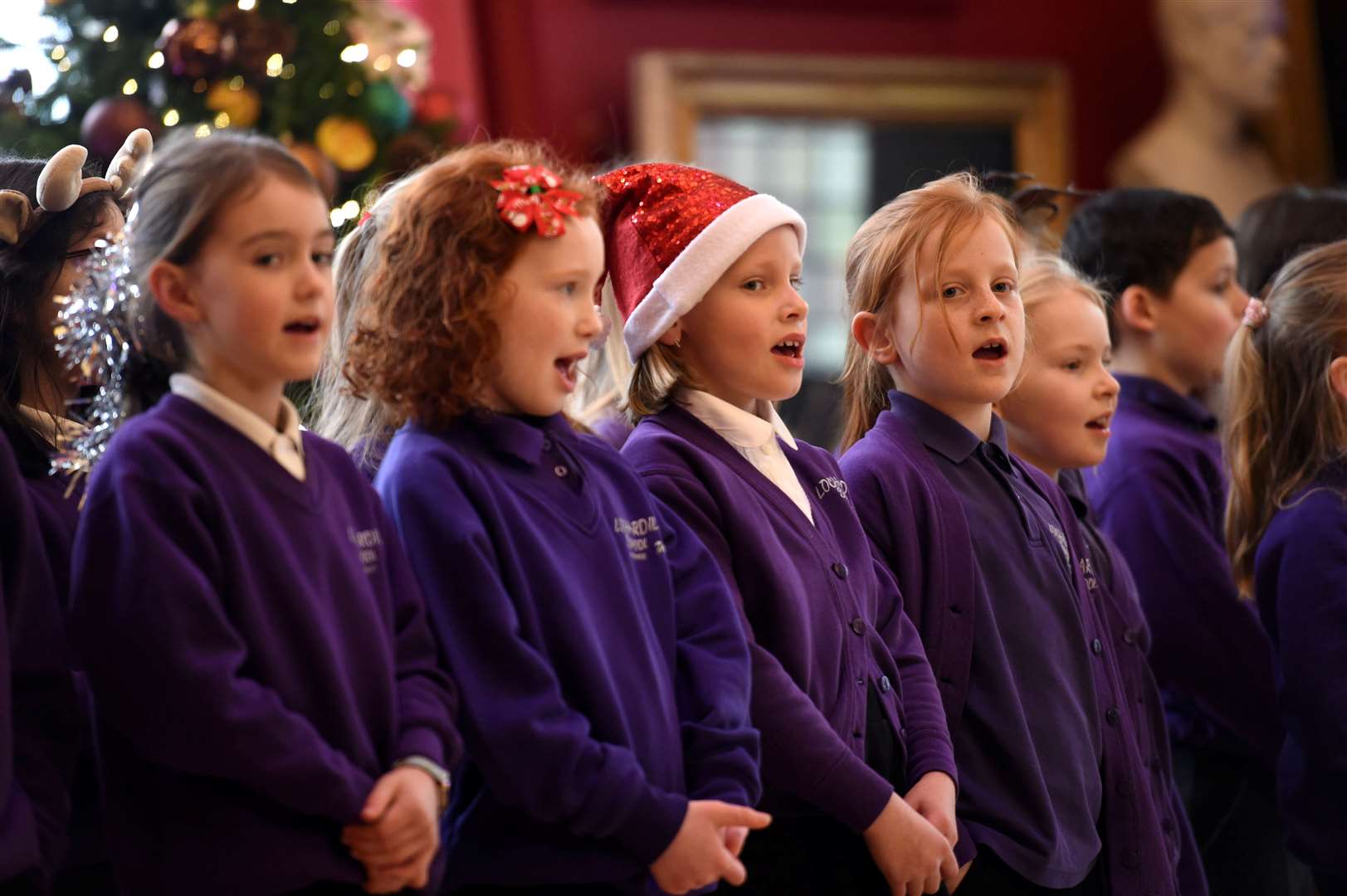 Lochardil Primary School sing Carols. Picture: Callum Mackay