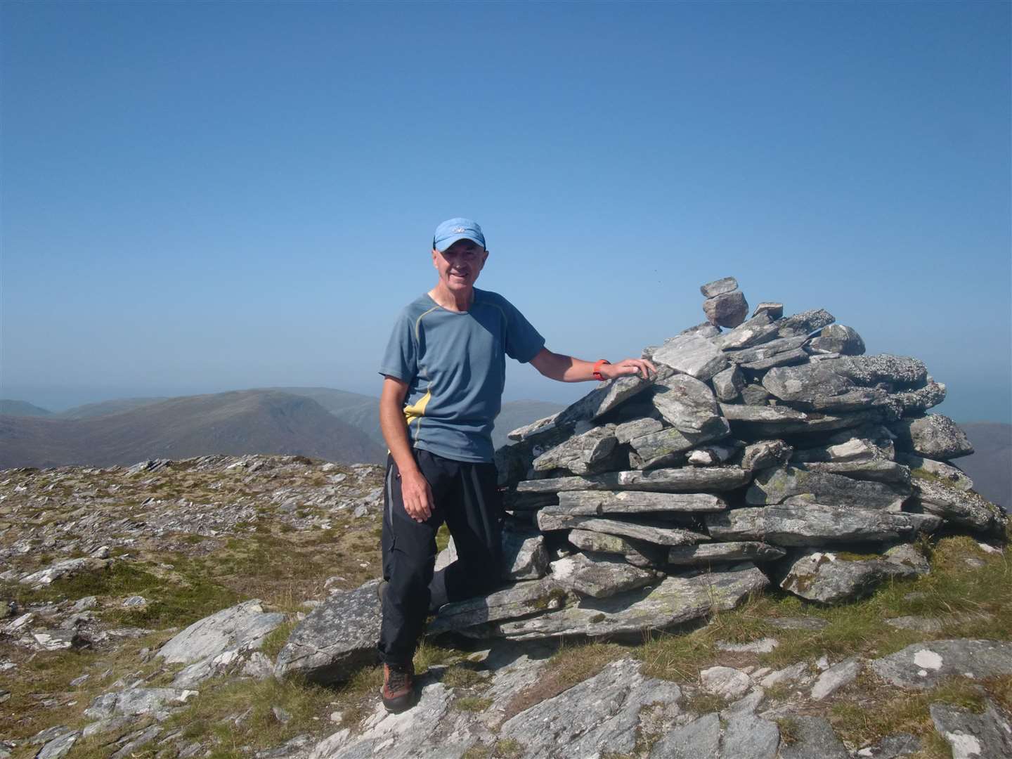 Peter at the summit cairn.