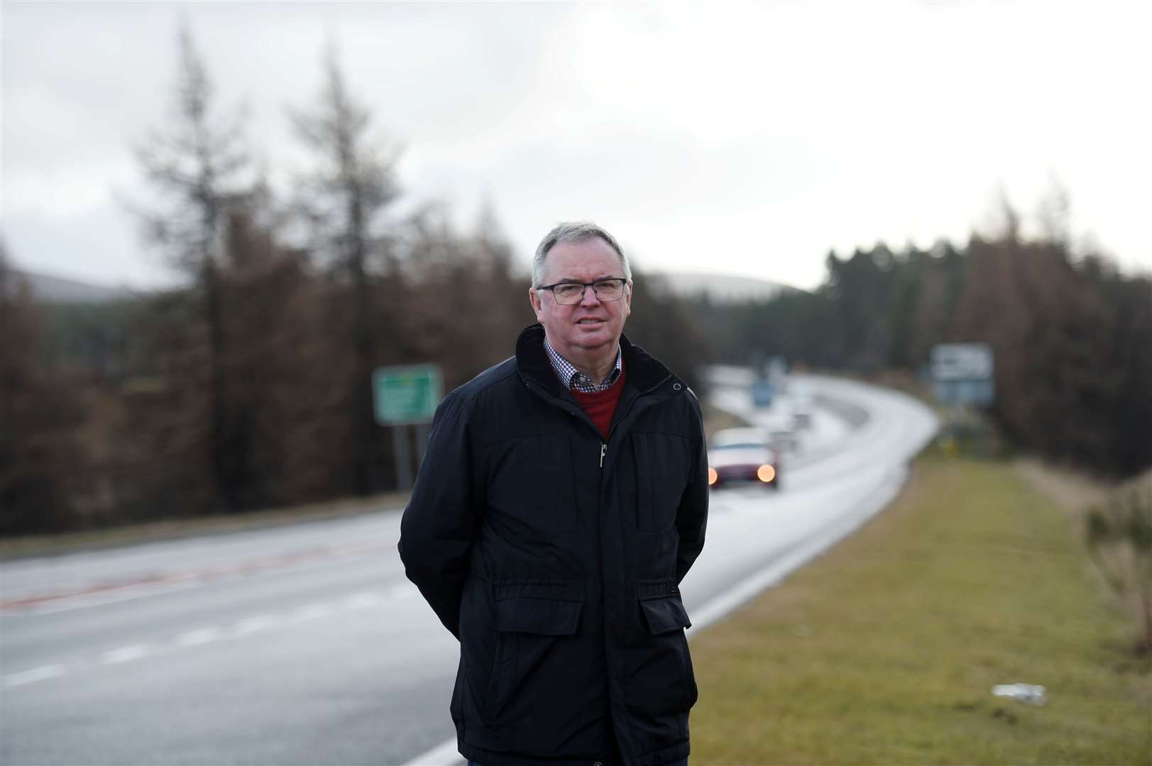 George Rennie, a former chartered engineer says the 2025 commitment to dual the A9 has been “unachievable” since 2011. Picture: Callum Mackay.