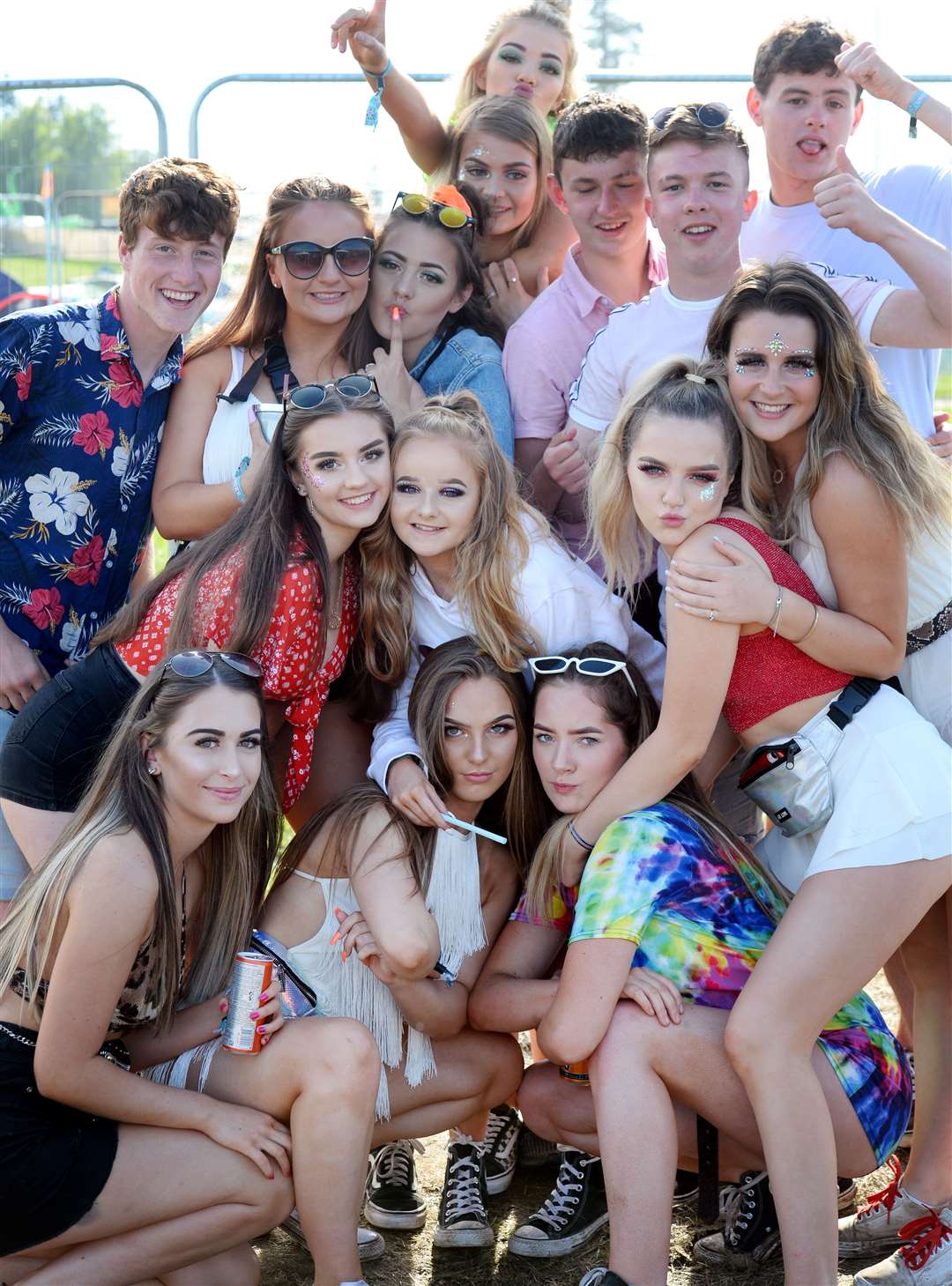 Belladrum 2019..The Culloden Academy Crew...Picture: Gary Anthony. Image No.044555.