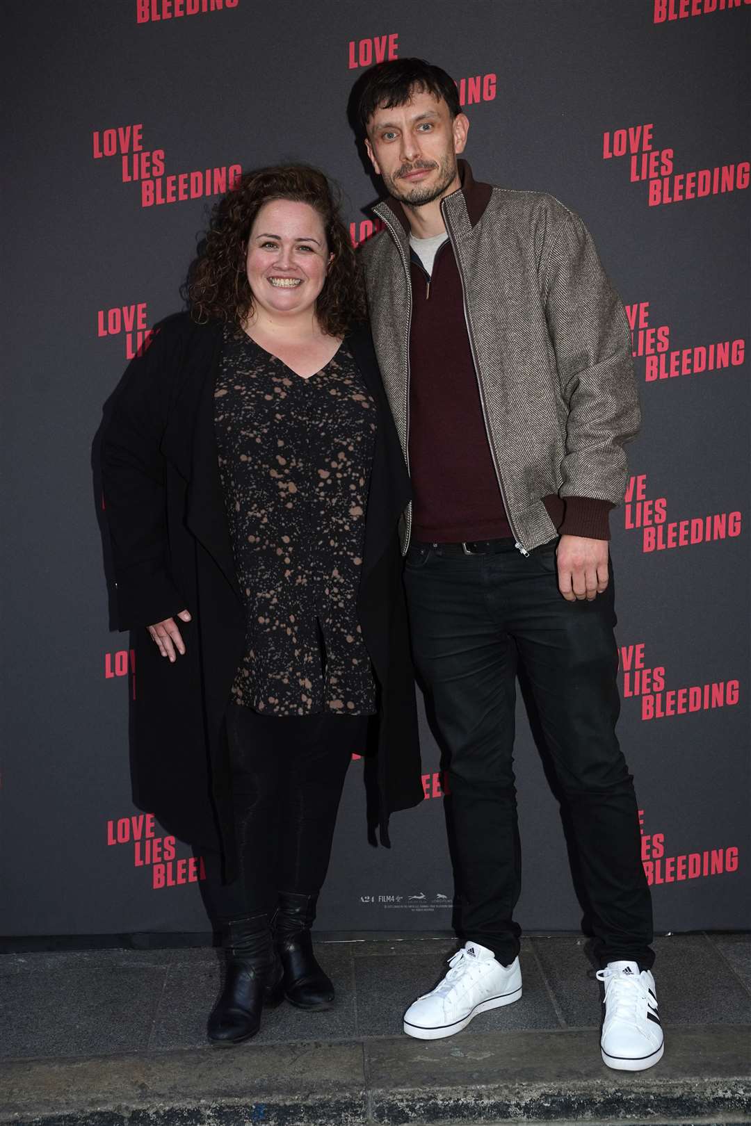 Jessica Gunning and Richard Gadd attending a gala screening of Love Lies Bleeding at the Prince Charles Theatre in central London (Lucy North/PA)