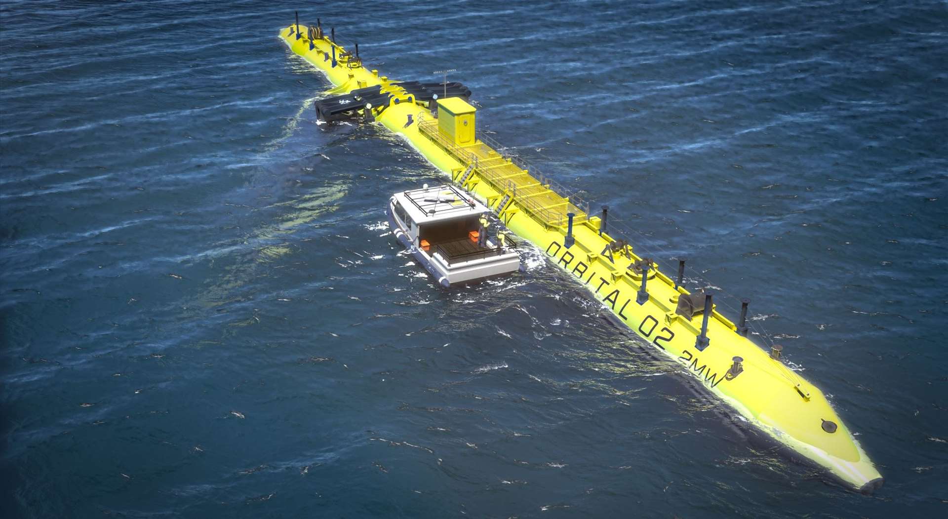 The new O2 tidal stream turbine will have a generating capacity of more than 2MW.