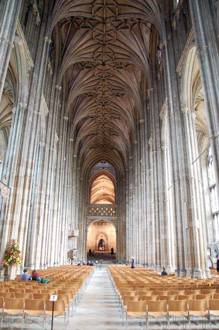 The inside of Canterbury Cathedral has the wow factor.