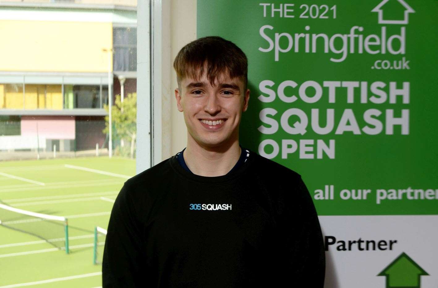 Alasdair Prott took the men's title at Scottish Squash's Under-23 National Championships in Glasgow. Picture: James Mackenzie