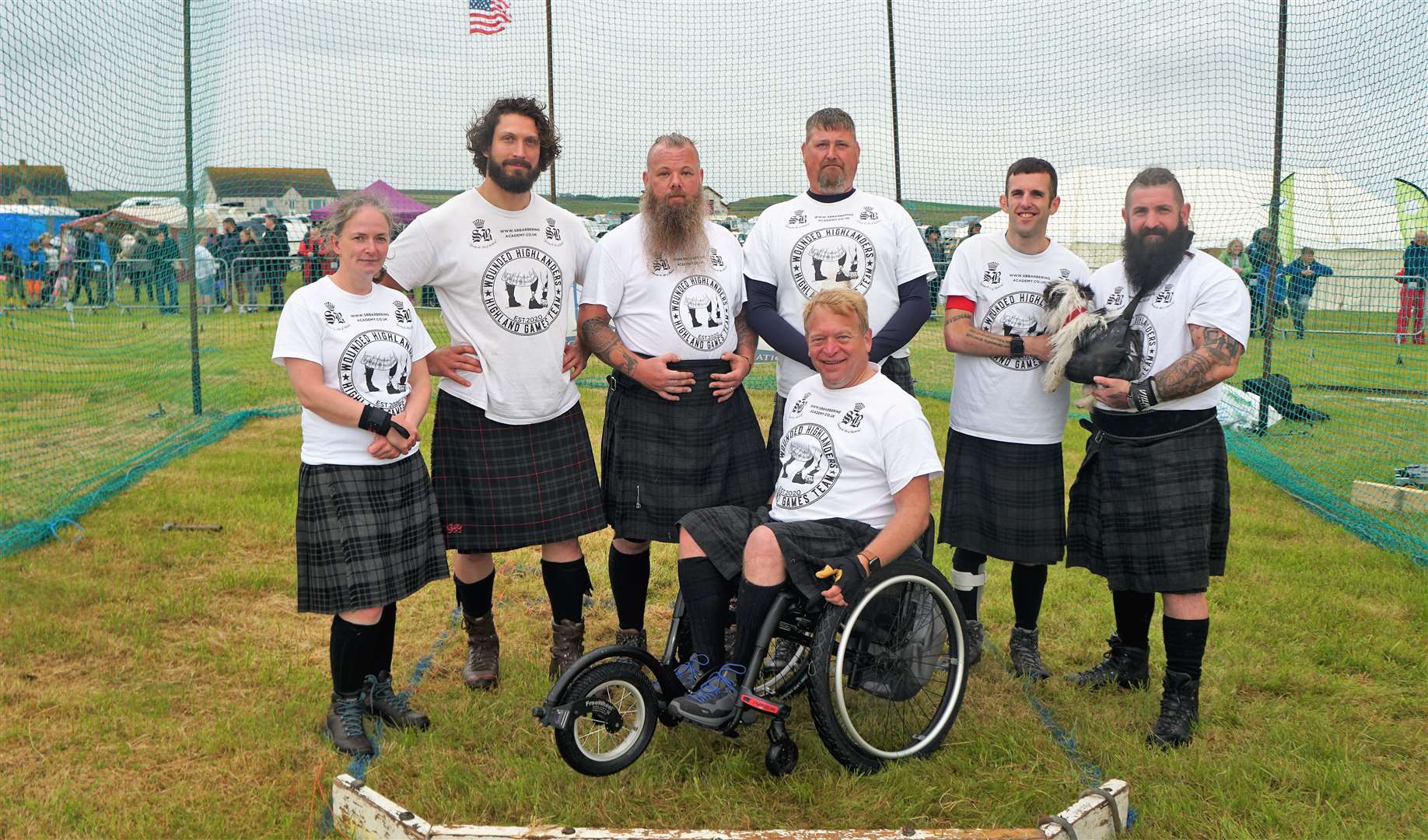 Wounded Highlanders athletes at the Mey Highland Games 2022. Picture: DGS