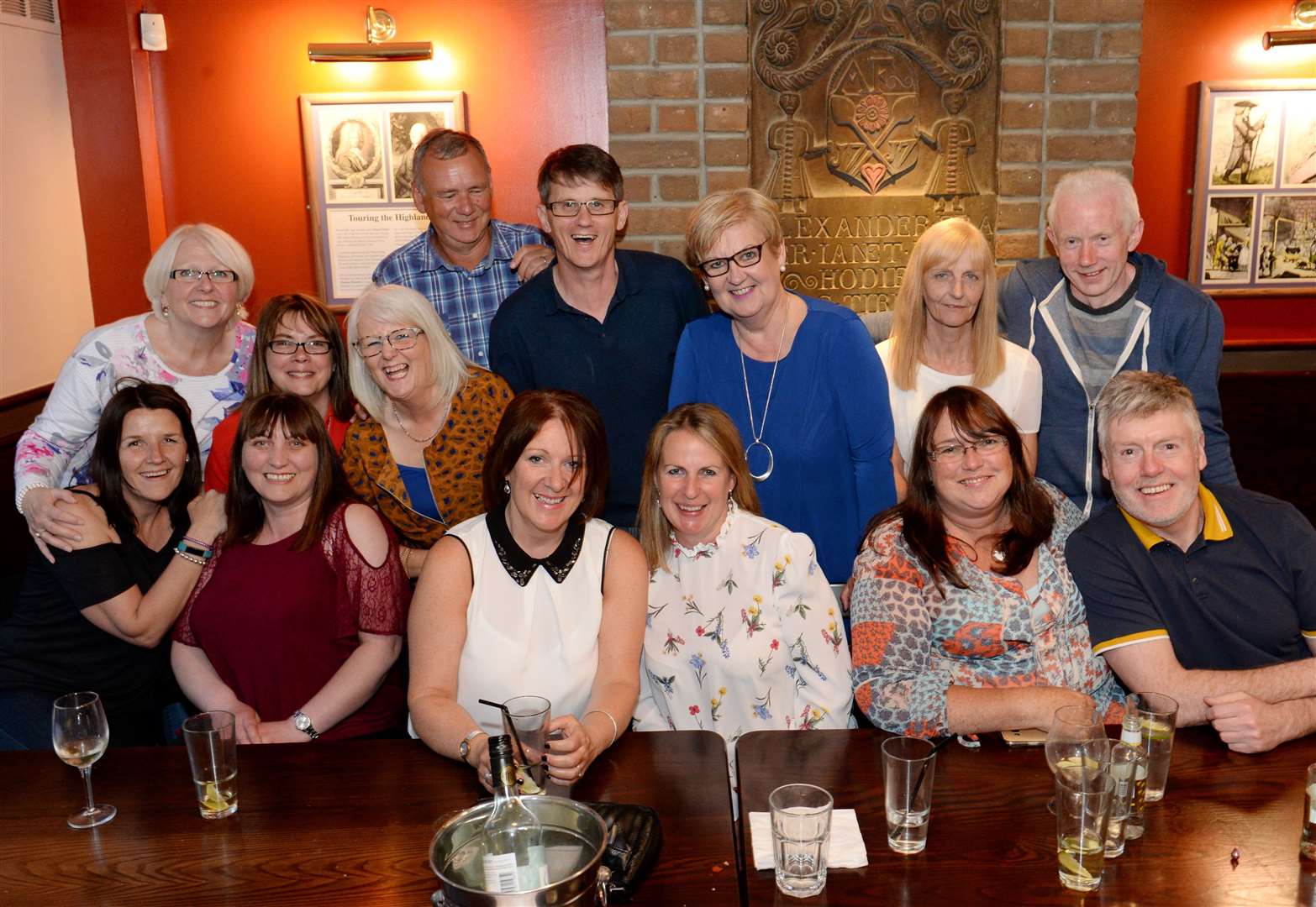 Former colleagues of Inverness Post Office enjoy reunion night. Picture: Gary Anthony.