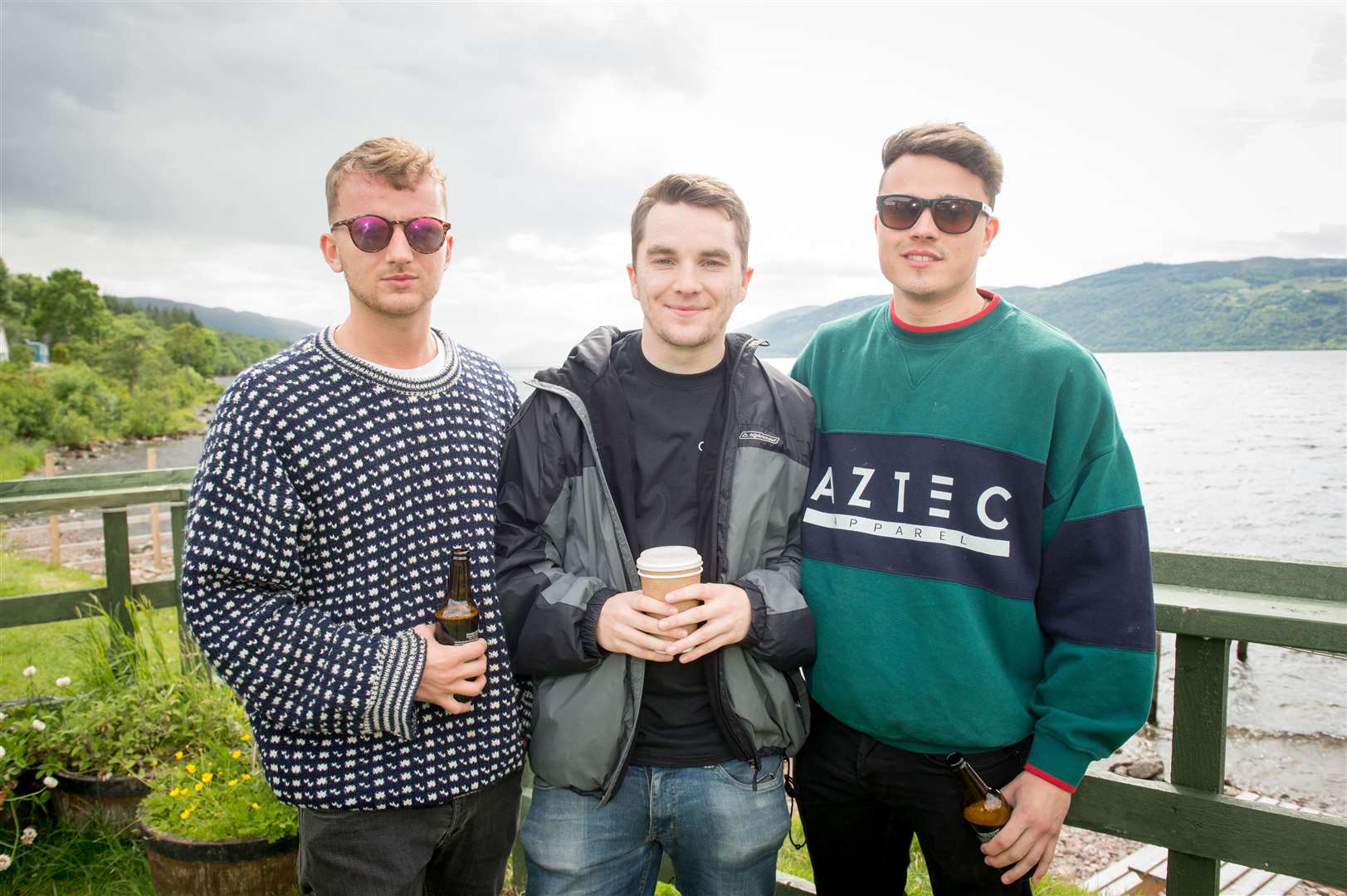 DJ Makaze, Mark Mackenzie and Liam Rene. Picture: Callum Mackay.