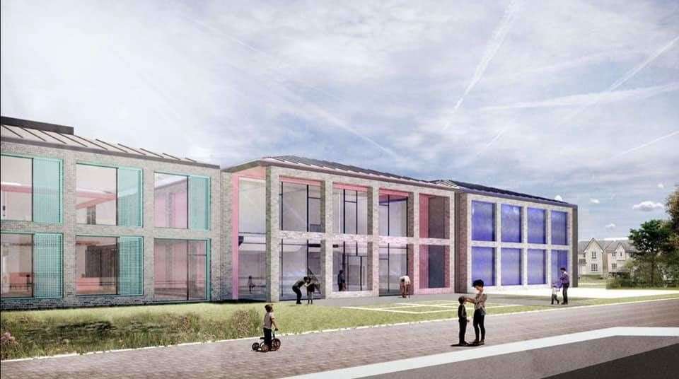 Artists impressions of the new school at Ness Castle.