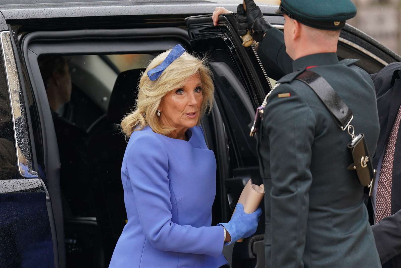 First Lady of the United States Jill Biden arriving ahead of the coronation ceremony (Jacob King/PA)