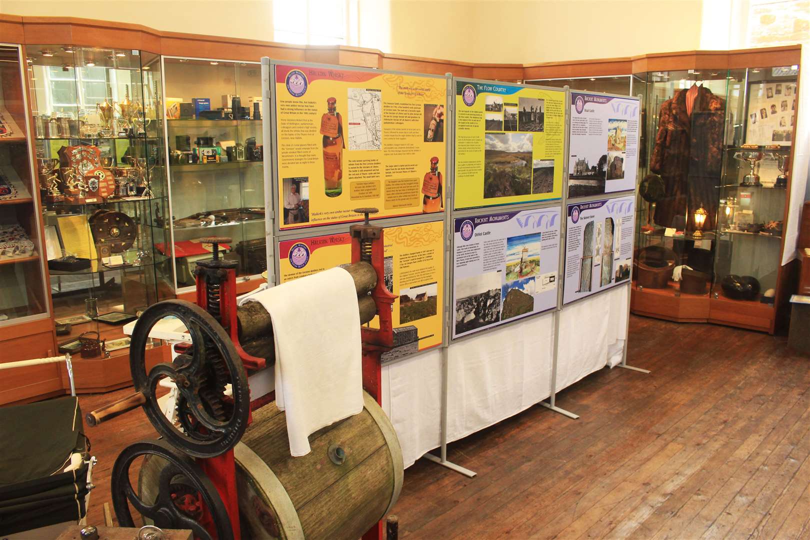 One of the local history displays in the newly opened Halkirk centre.