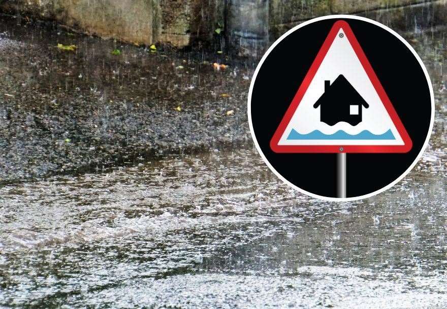Yellow weather warning for heavy rain and potential flooding has been issued