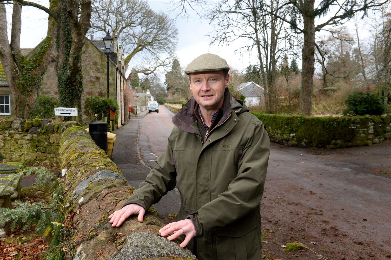 Rural broadband..Cawdor resident Neil Cameron..Picture: Gary Anthony..