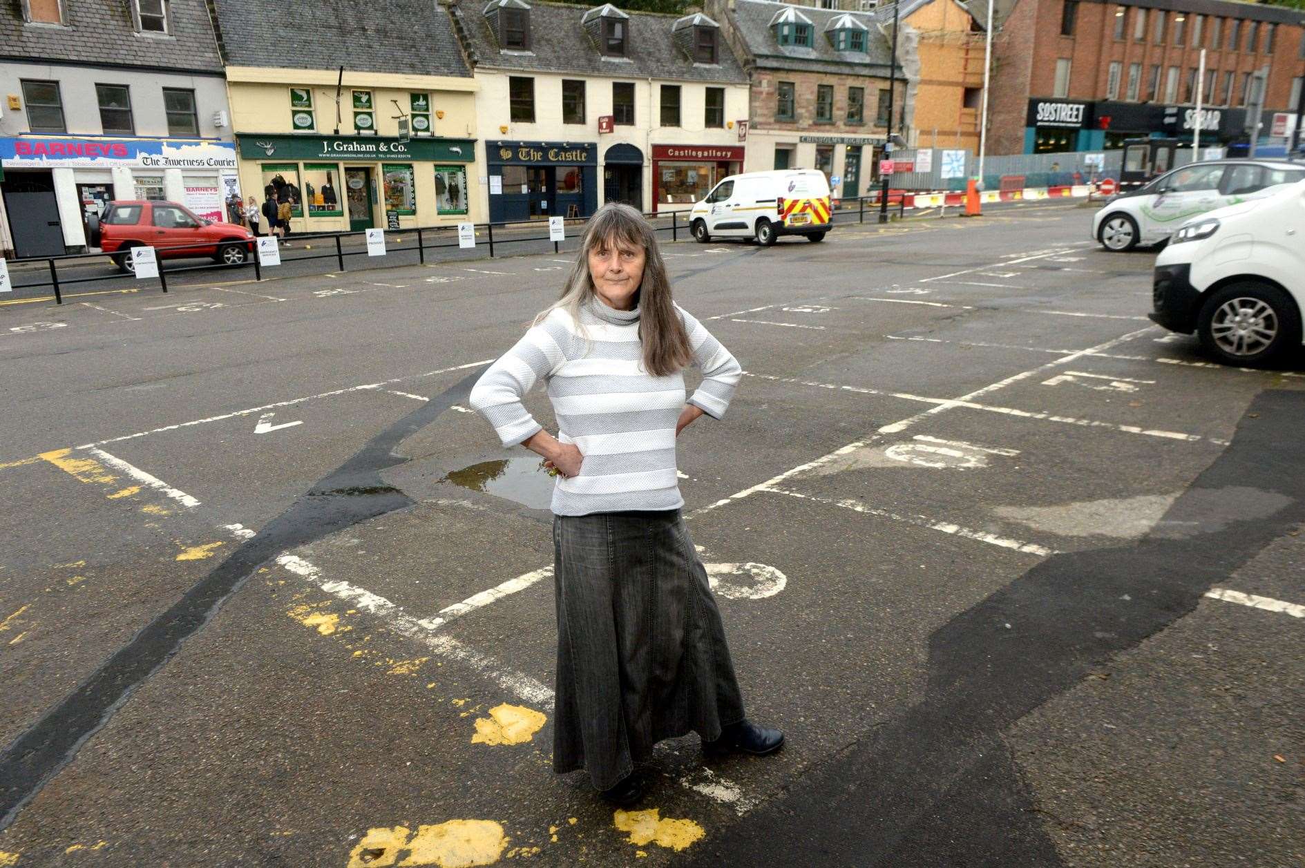 Denise Collins is campaigning for more public car access to the council car park on Castle Street.
