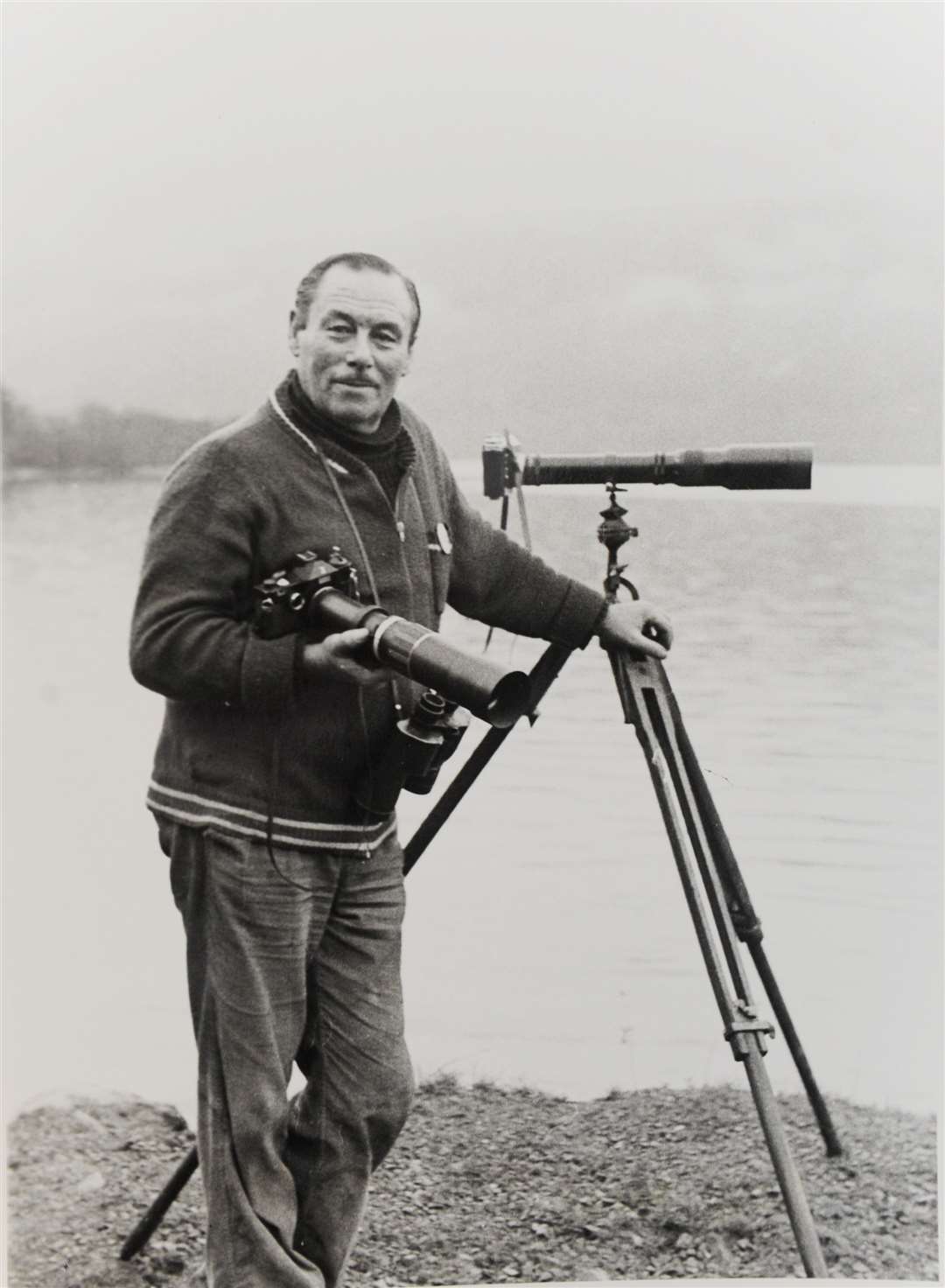 Frank Searle, Loch Ness Investigator..Credit - Highland Archive Centre.