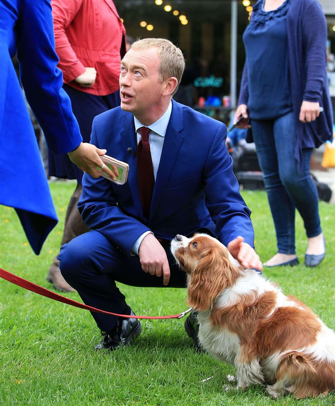 Liberal Democrat Tim Farron has called for Home Secretary Priti Patel to demonstrate she is taking dog theft seriously (Peter Byrne/PA)