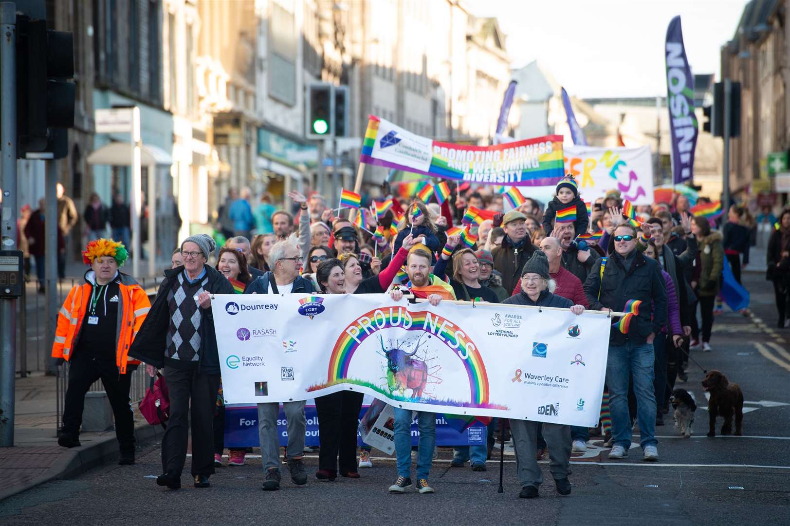 ProudNess LGBT March, Inverness...Picture: Callum Mackay. Image No. 042264.