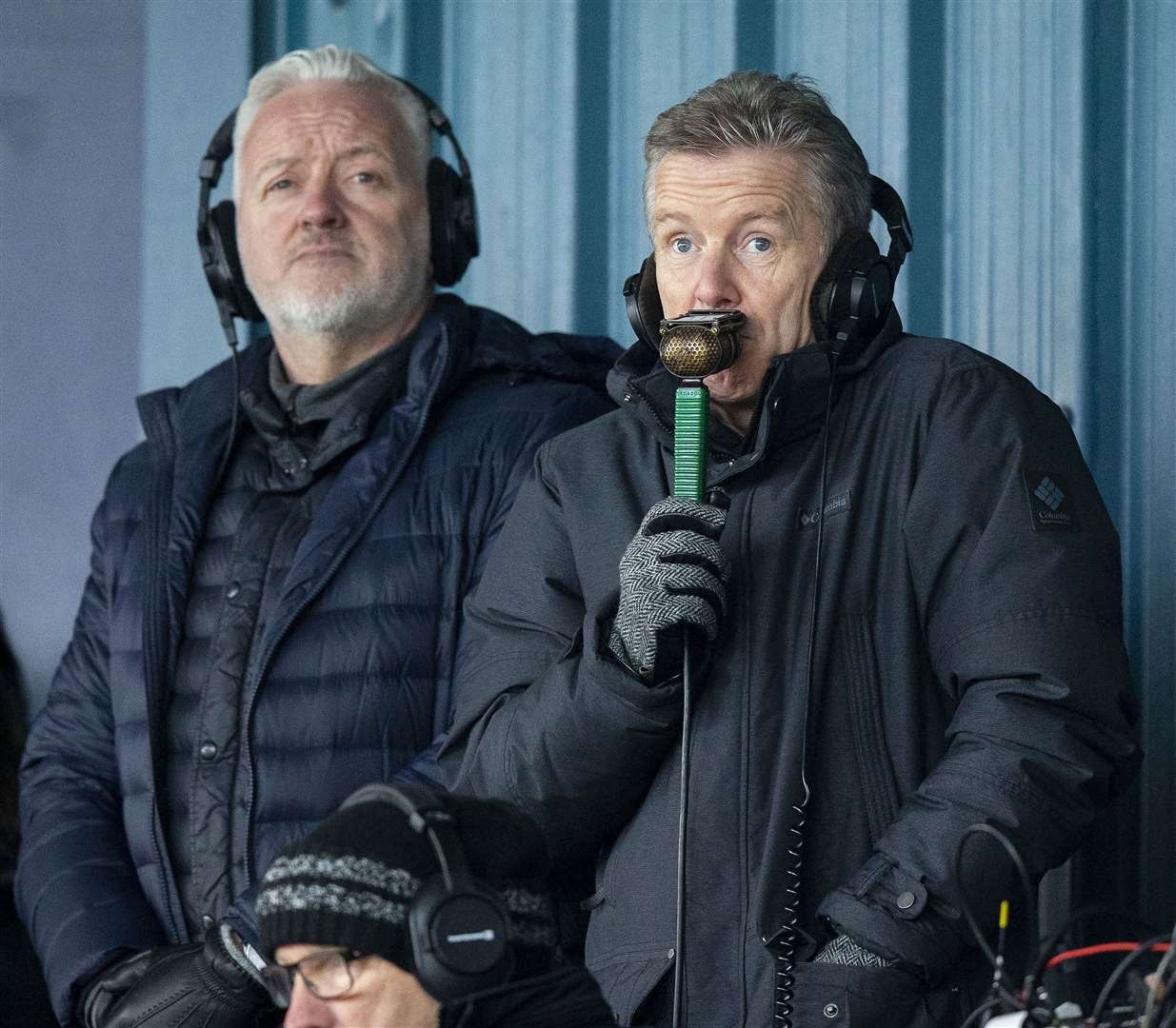 Charlie Christie provided expert analysis to the BBC's Rob McLean during live commentary of the game.