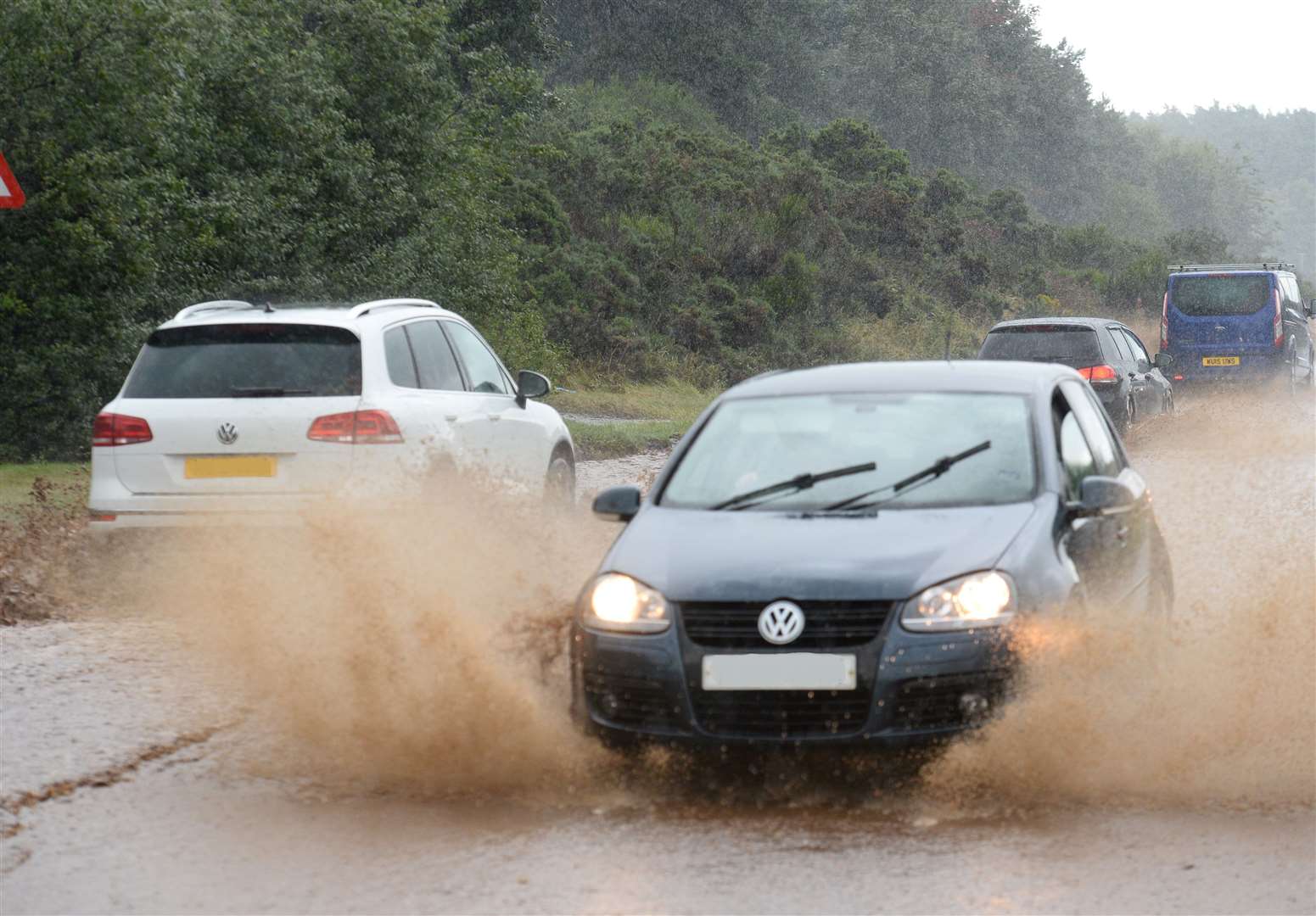 Motorists are facing localised flooding on multiple routes (file image).