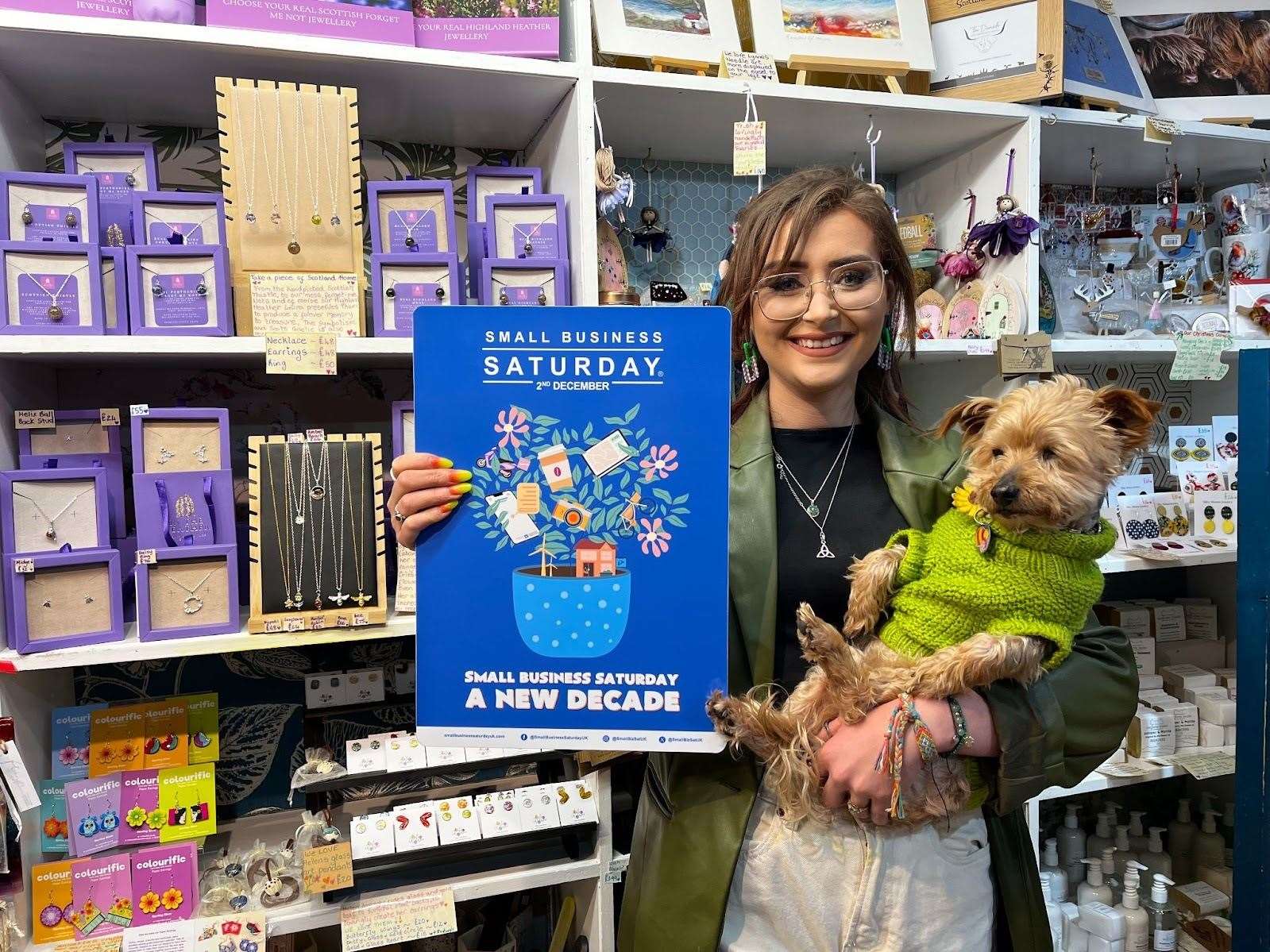 Sarah Mackenzie – and Charlie – are supporting Small Business Saturday.