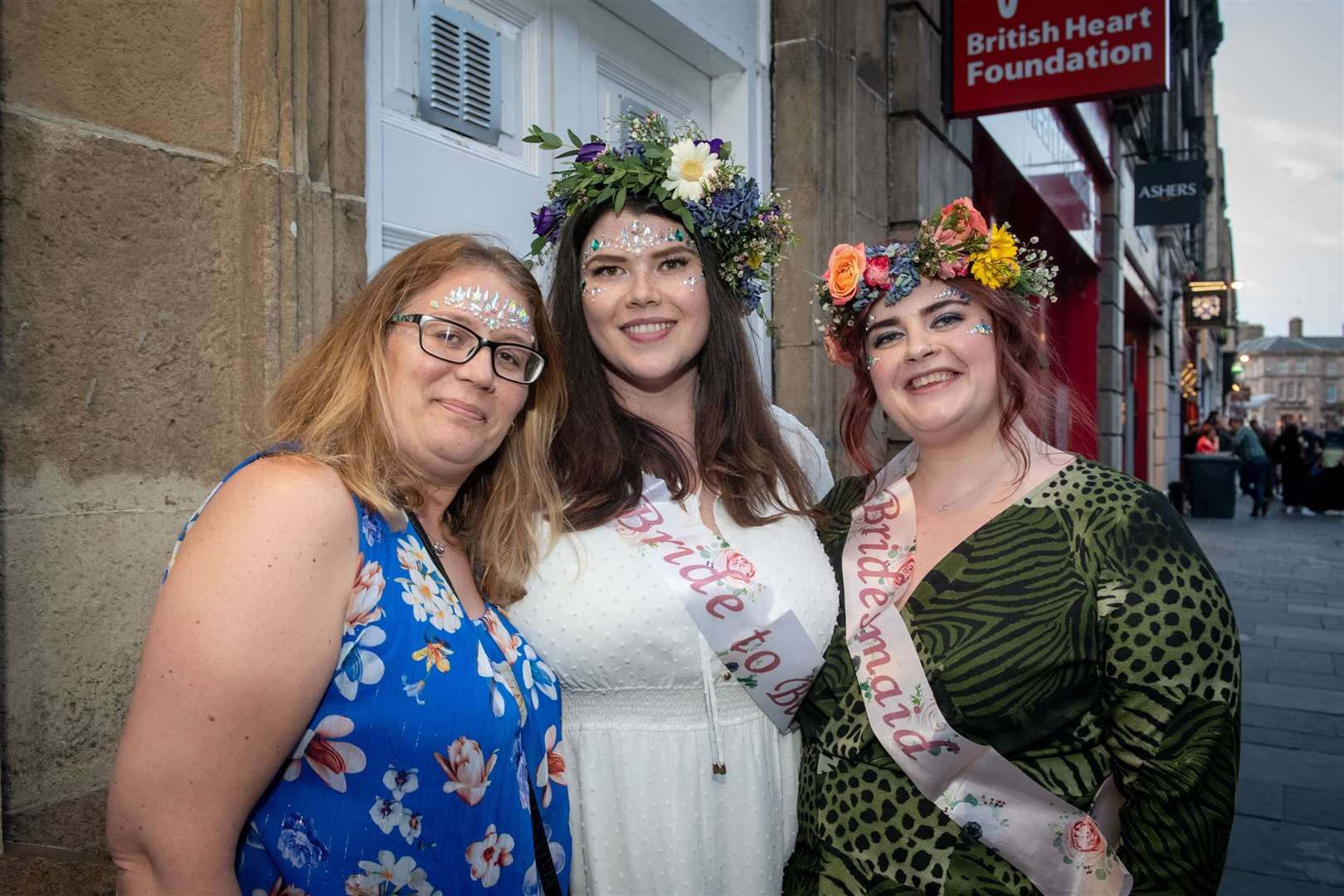 City Seen 14052022..Hen night for Julie Maclellan (centre) with Gillian Ross and .Kirsty Macleod...Picture: Callum Mackay..