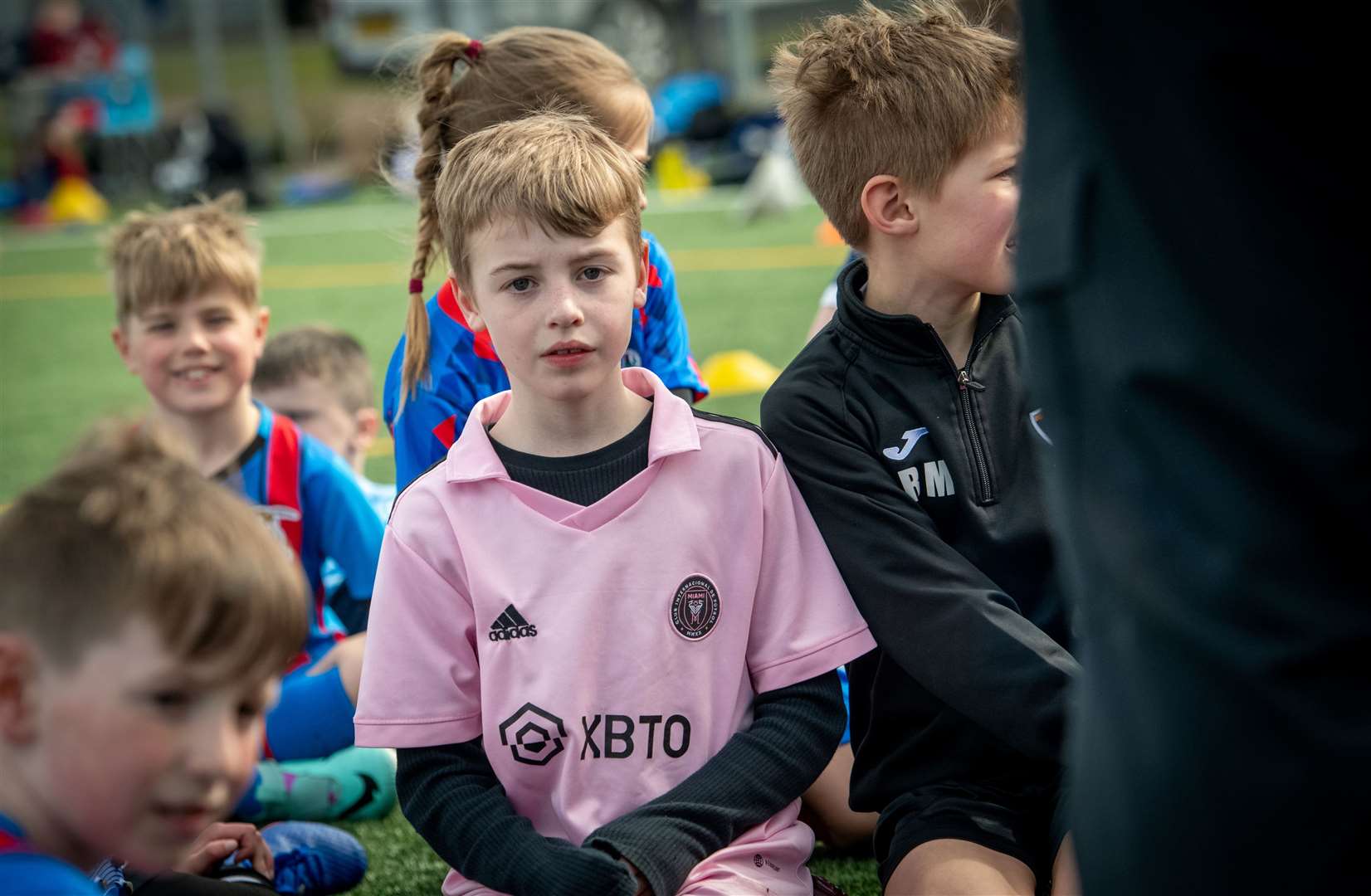 Young players turned up for the camp. Picture: Callum Mackay.