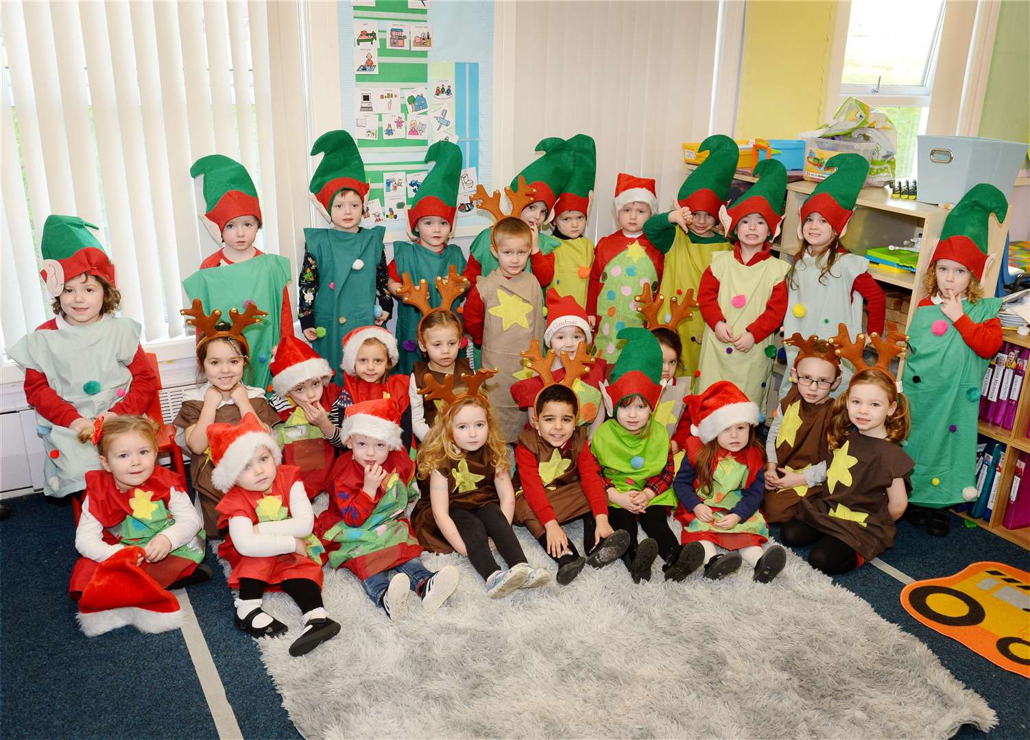 The Oak class performers from Kinmylies Primary Nursery. Picture: Gary Anthony.