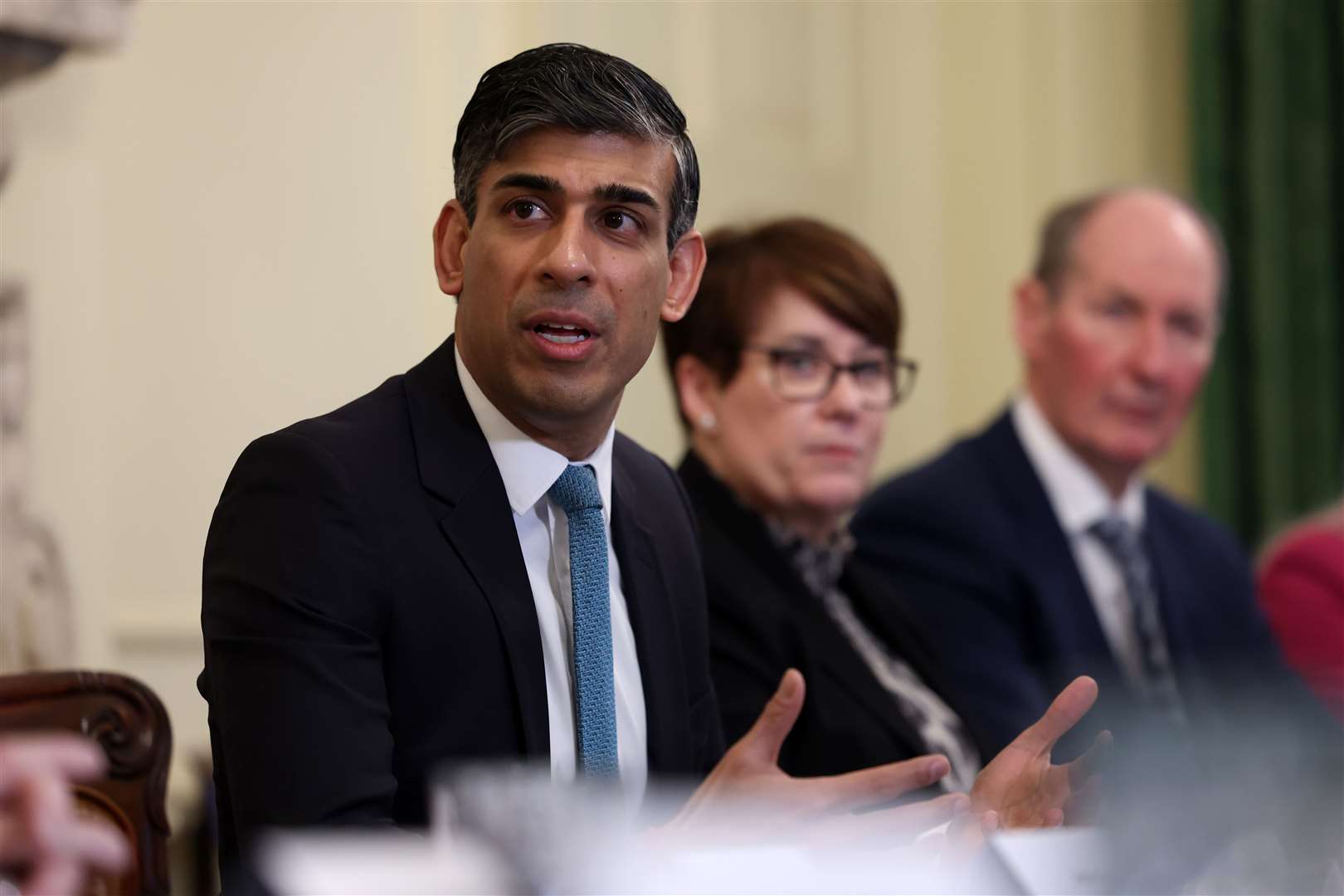 Prime Minister Rishi Sunak hosting a Business Council meeting at 10 Downing Street (Daniel Leal/PA)