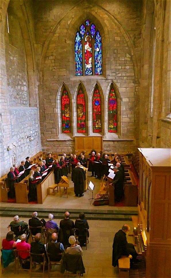 Musick Fyne in a performance at Pluscarden. The Highland ensemble is tuning up for concerts in Dornoch and Inverness.