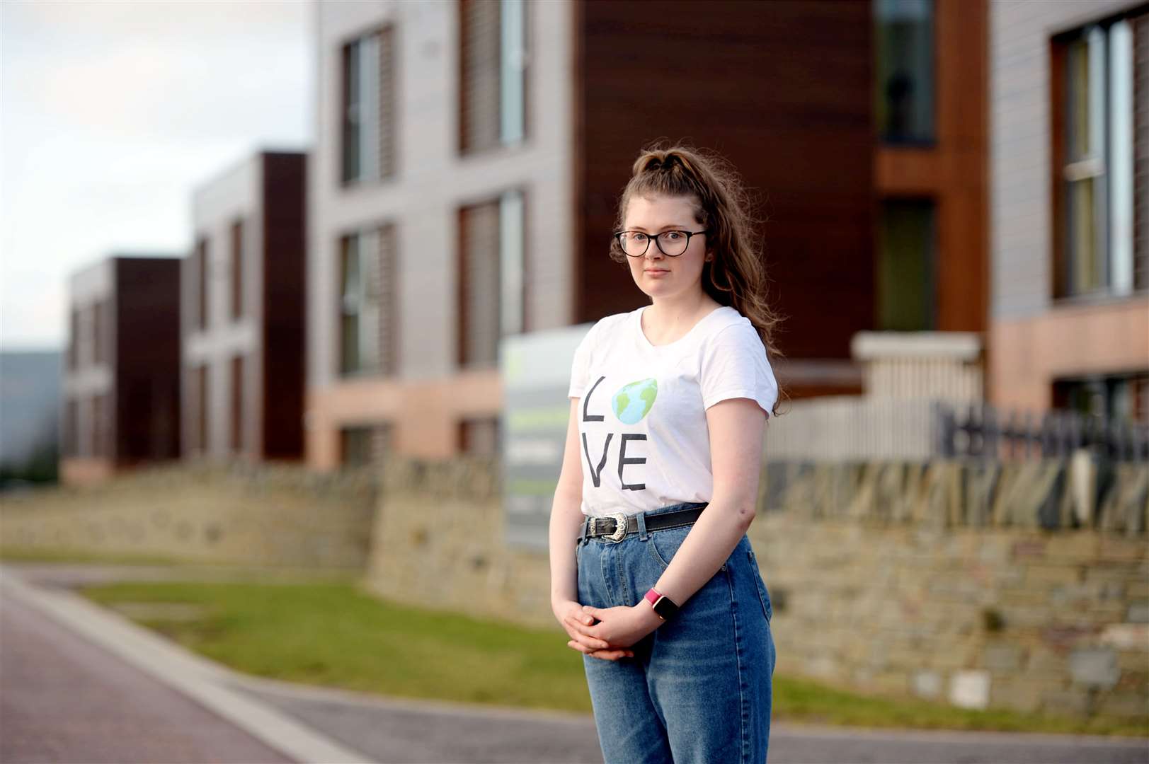 Student Rose Scott has lifted the lid on what she says is a growing drugs problem at student accommodation in Inverness. Picture: James MacKenzie.