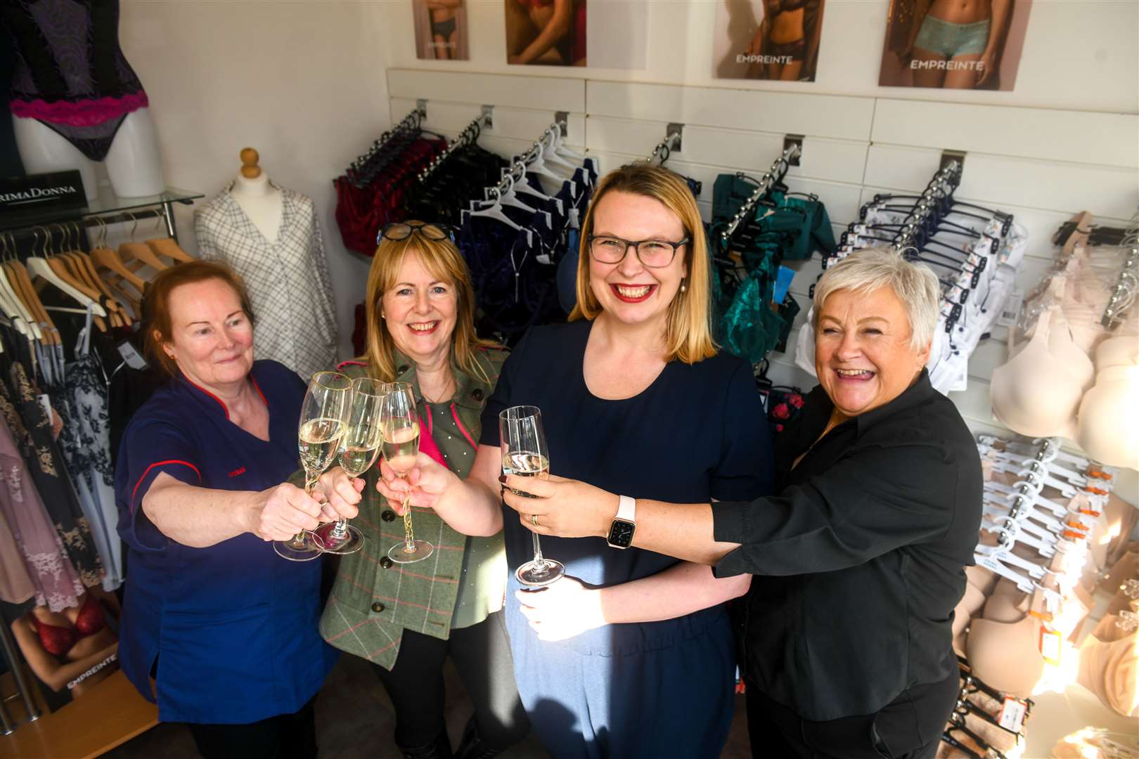 Grace Hay has relocated her lingerie shop Grace Lily on Harbour Street in Nairn. Picture: James Mackenzie