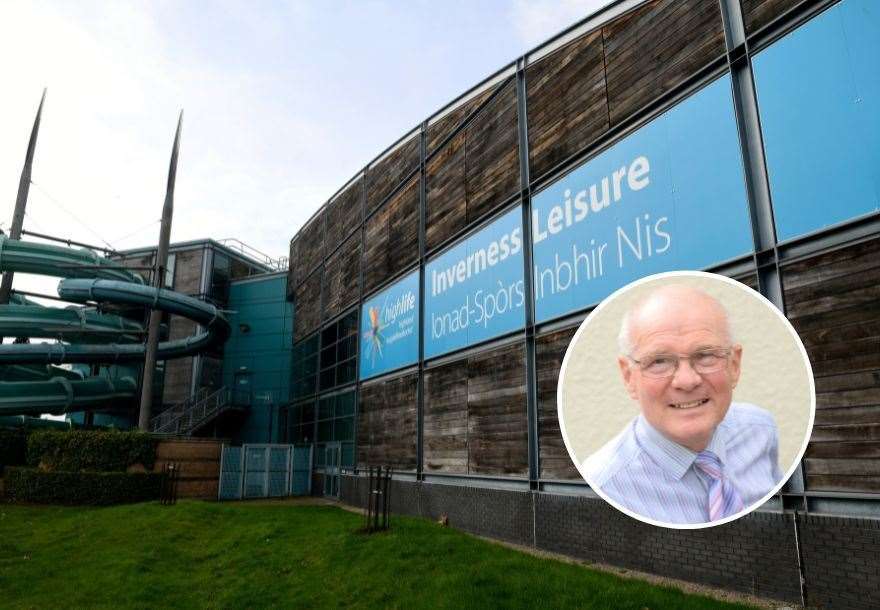 Inverness Leisure is among the facilities run by High Life Highland, mentioned by Charles Bannerman (inset).